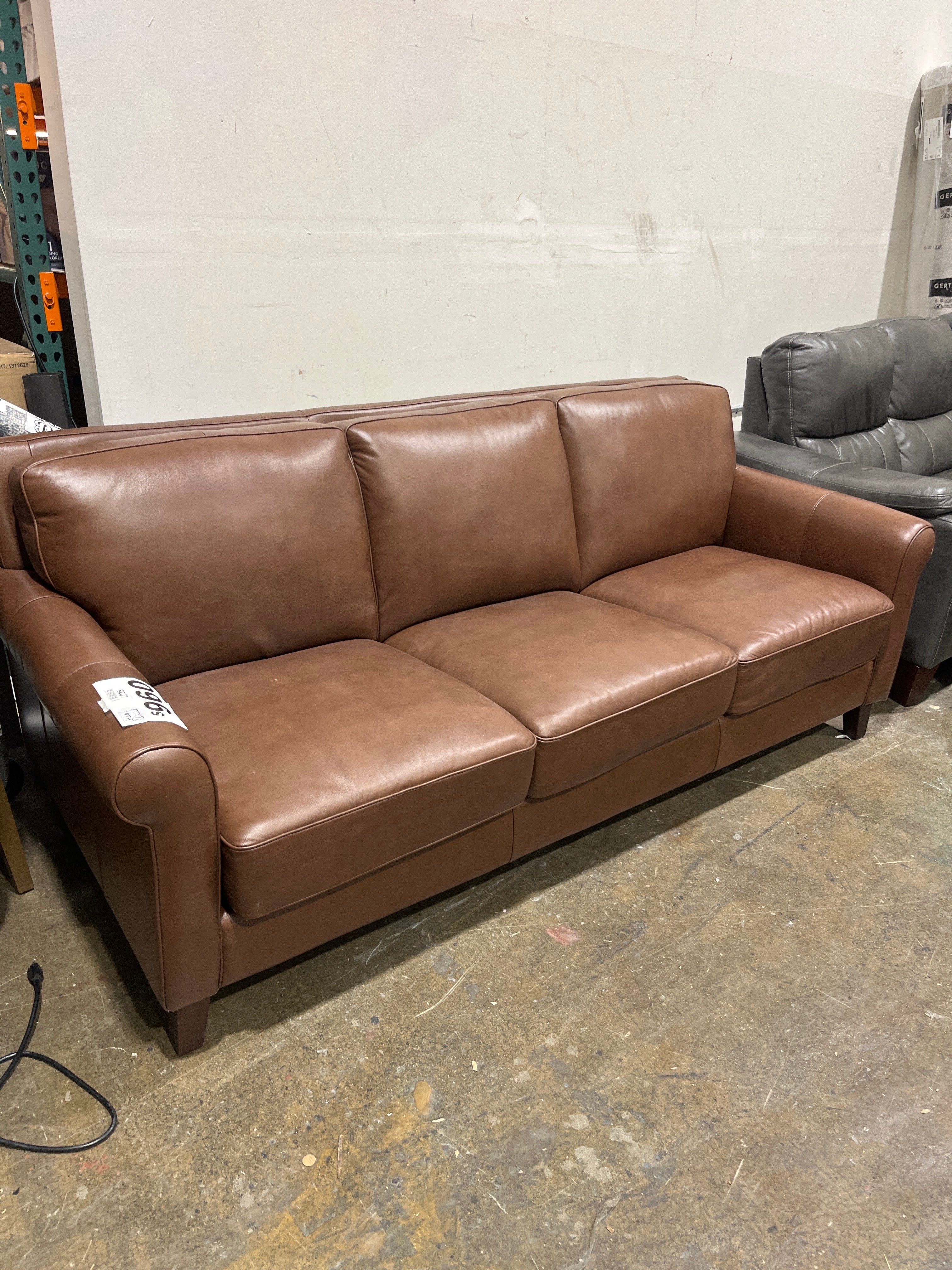 Larsen Top Grain Leather Sofa - Image 7