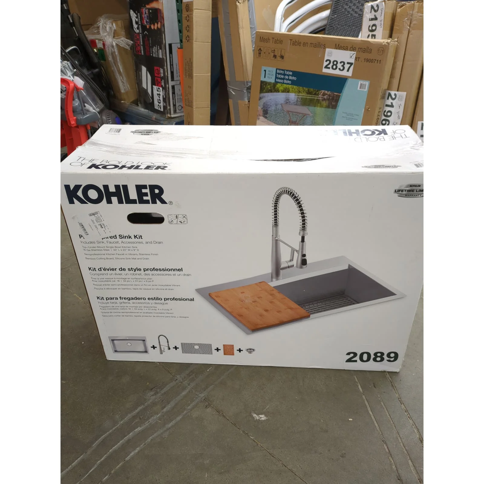 Lightly Used - Costco - Kohler Pro-Inspired Kitchen Sink Kit - Retail $359 - Image 8