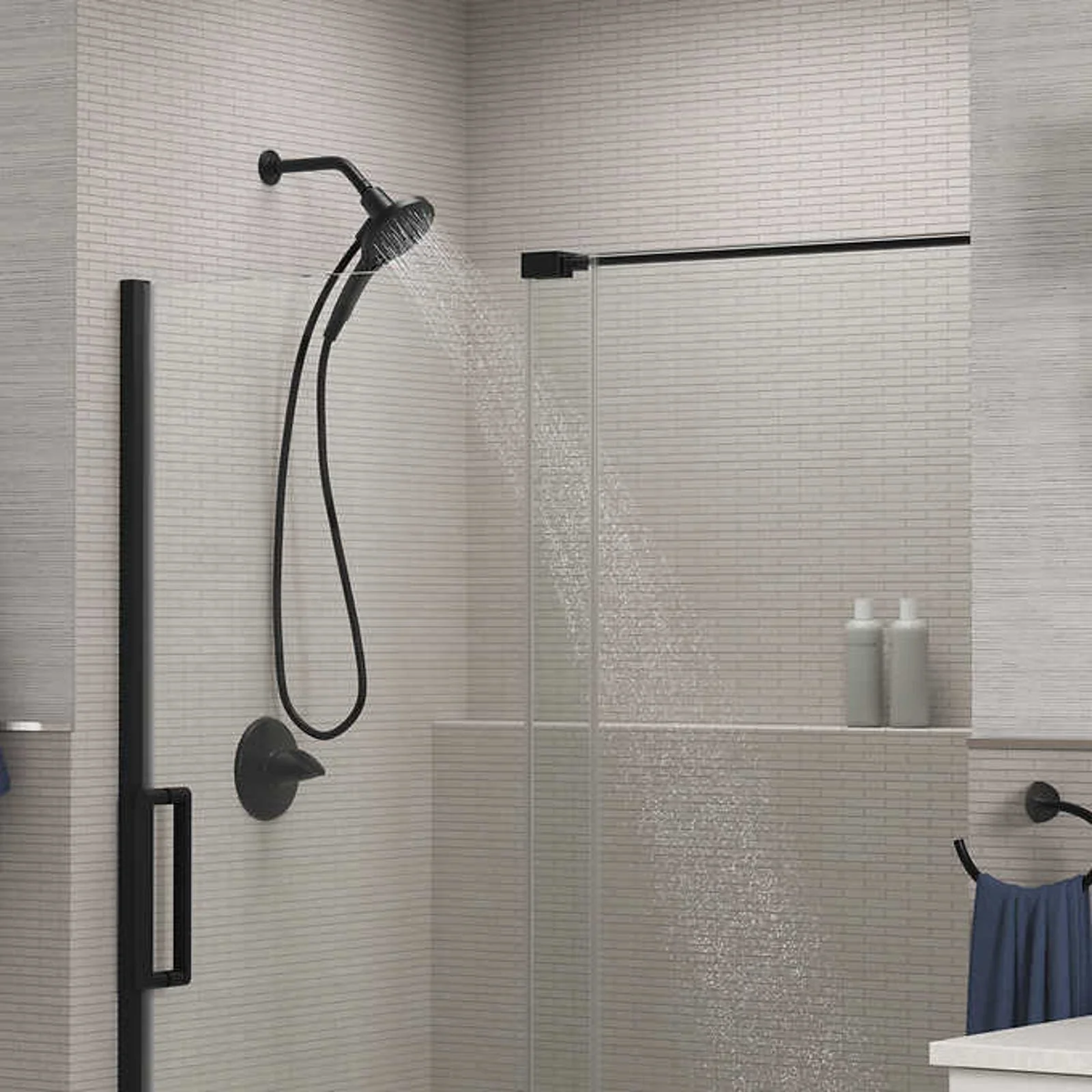 Like NEW - Costco - Kohler Prosecco BLACK Multifunction Handheld Shower Head - Retail $59 - Image 2