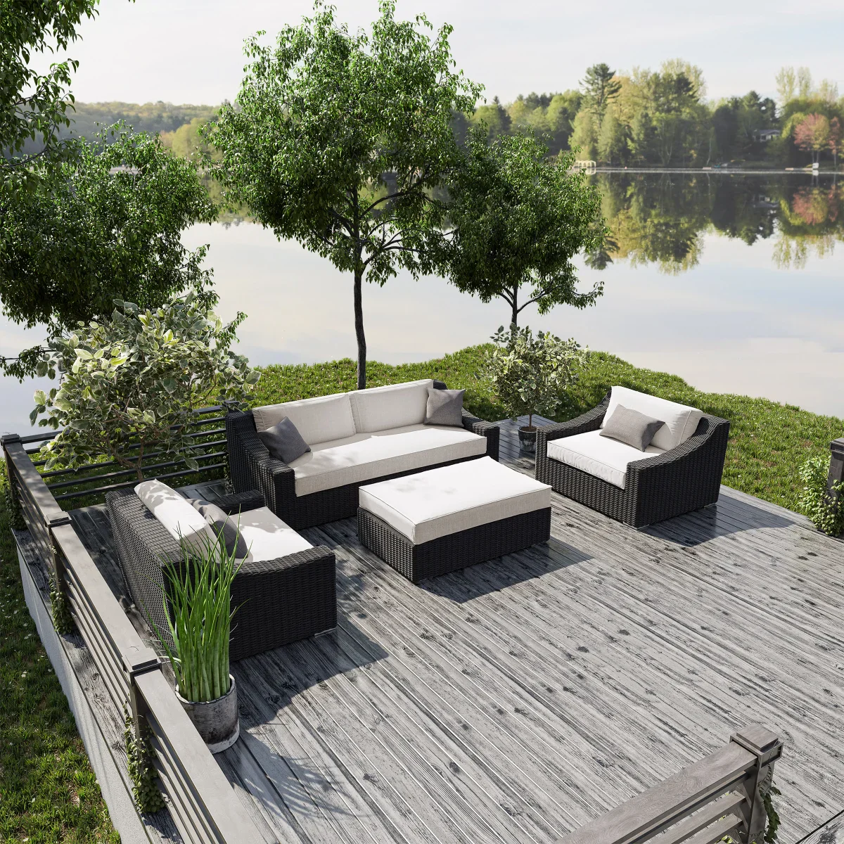 Like NEW - Costco - Tuscan 4-piece Outdoor Sofa Set - Retail $3299 - Image 5