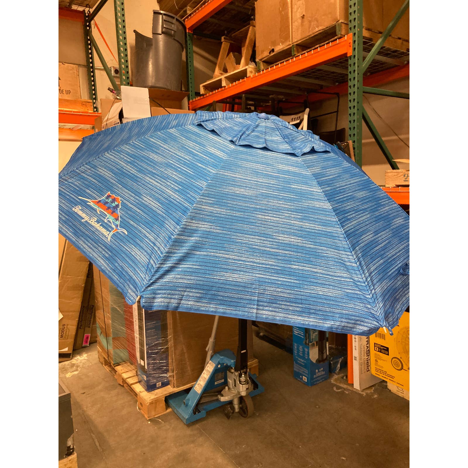 Like NEW - Tommy Bahama 8 ft Beach Umbrella - Retail $49 - Image 3