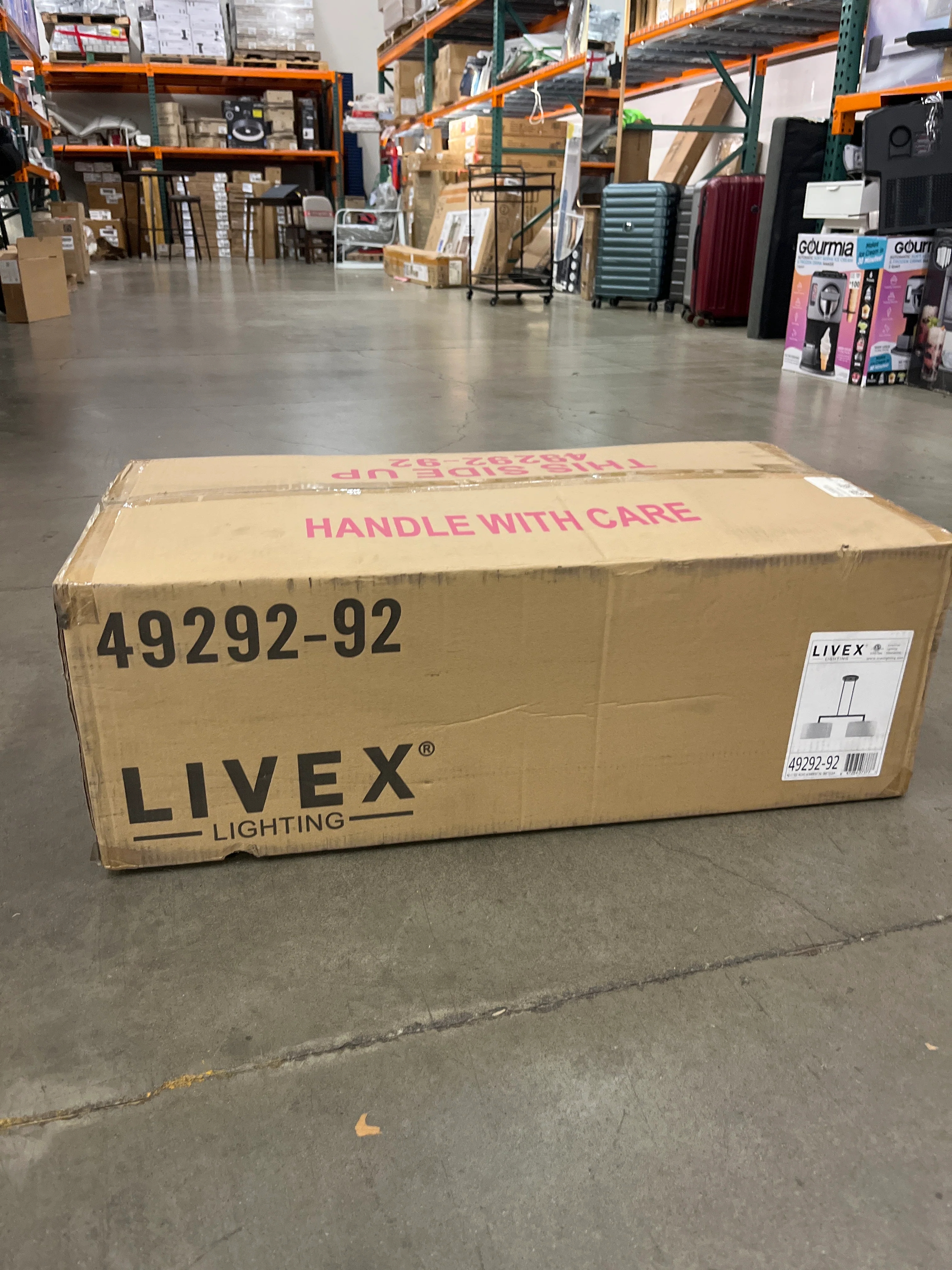 Livex Meridian 2 Light 35 inch English Bronze Linear Chandelier Ceiling Light - Image 3