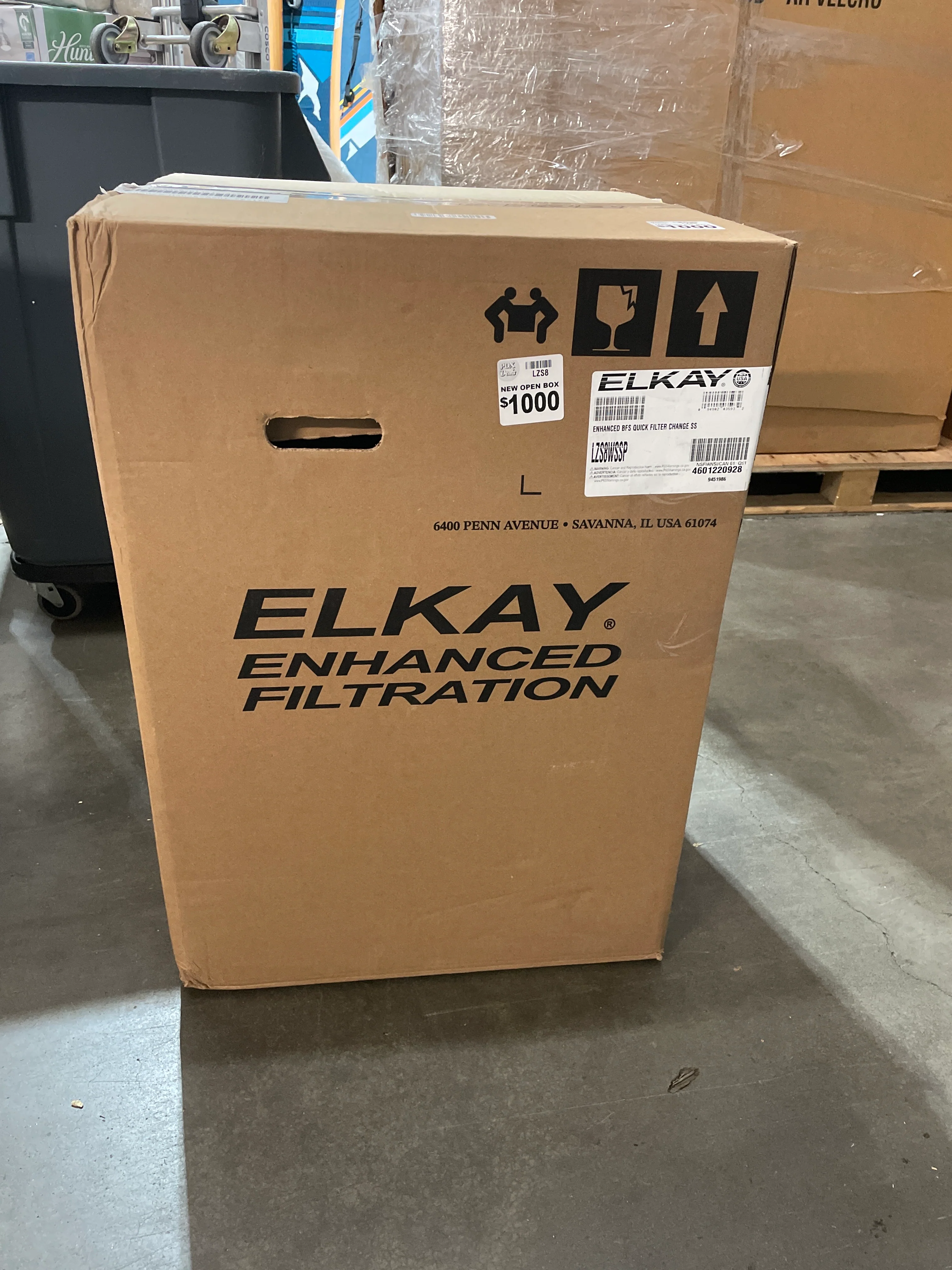 NEW - Elkay LZS8WSSP Enhanced Bottle Filler & Single ADA Cooler Refrigerated Stainless High Capacity Lead Drop Down Wrapper - Image 11