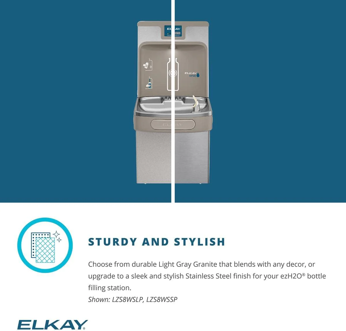 NEW - Elkay LZS8WSSP Enhanced Bottle Filler & Single ADA Cooler Refrigerated Stainless High Capacity Lead Drop Down Wrapper - Image 7