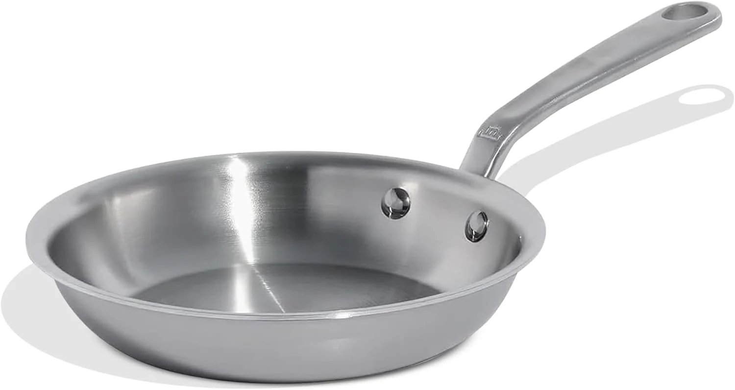 Made In Cookware - 10-Inch Stainless Steel Frying Pan - 5 Ply Stainless Clad - Professional Cookware - Crafted in Italy - Induction Compatible