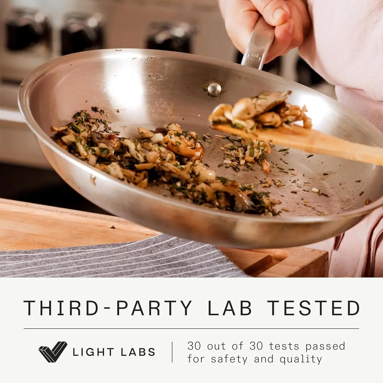 Made In Cookware - 10-Inch Stainless Steel Frying Pan - 5 Ply Stainless Clad - Professional Cookware - Crafted in Italy - Induction Compatible - Image 2