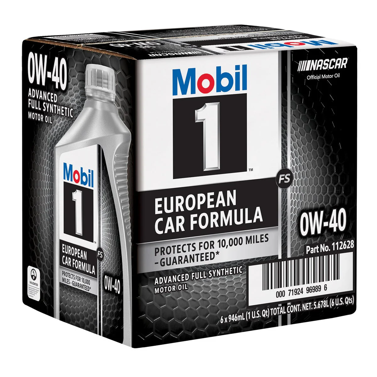 Mobil 1 0W-40 Full Synthetic Motor Oil, 1-Quart, 6-pack - Image 3