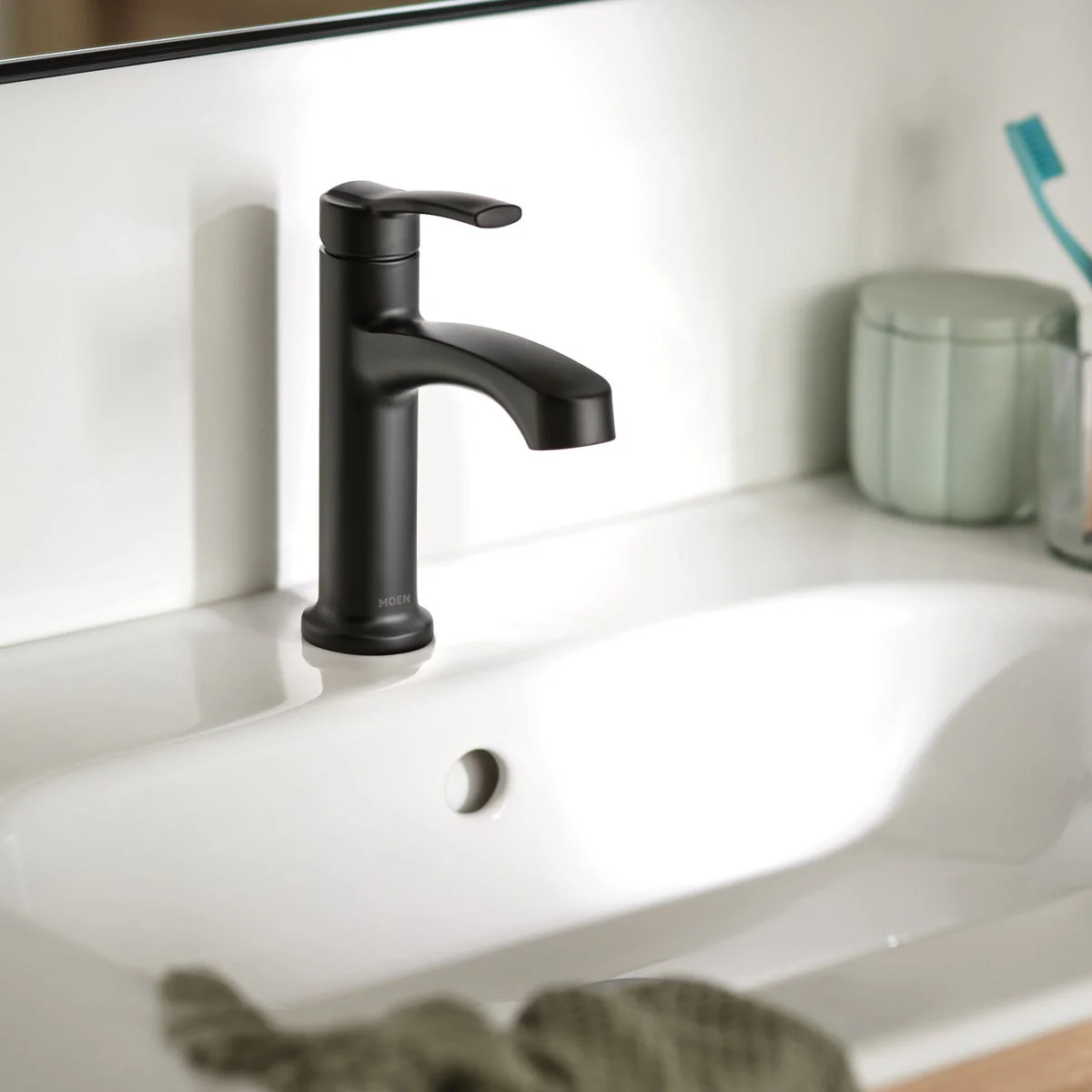 NEW - Moen Laken Single Hole Bathroom Faucet - Image 4