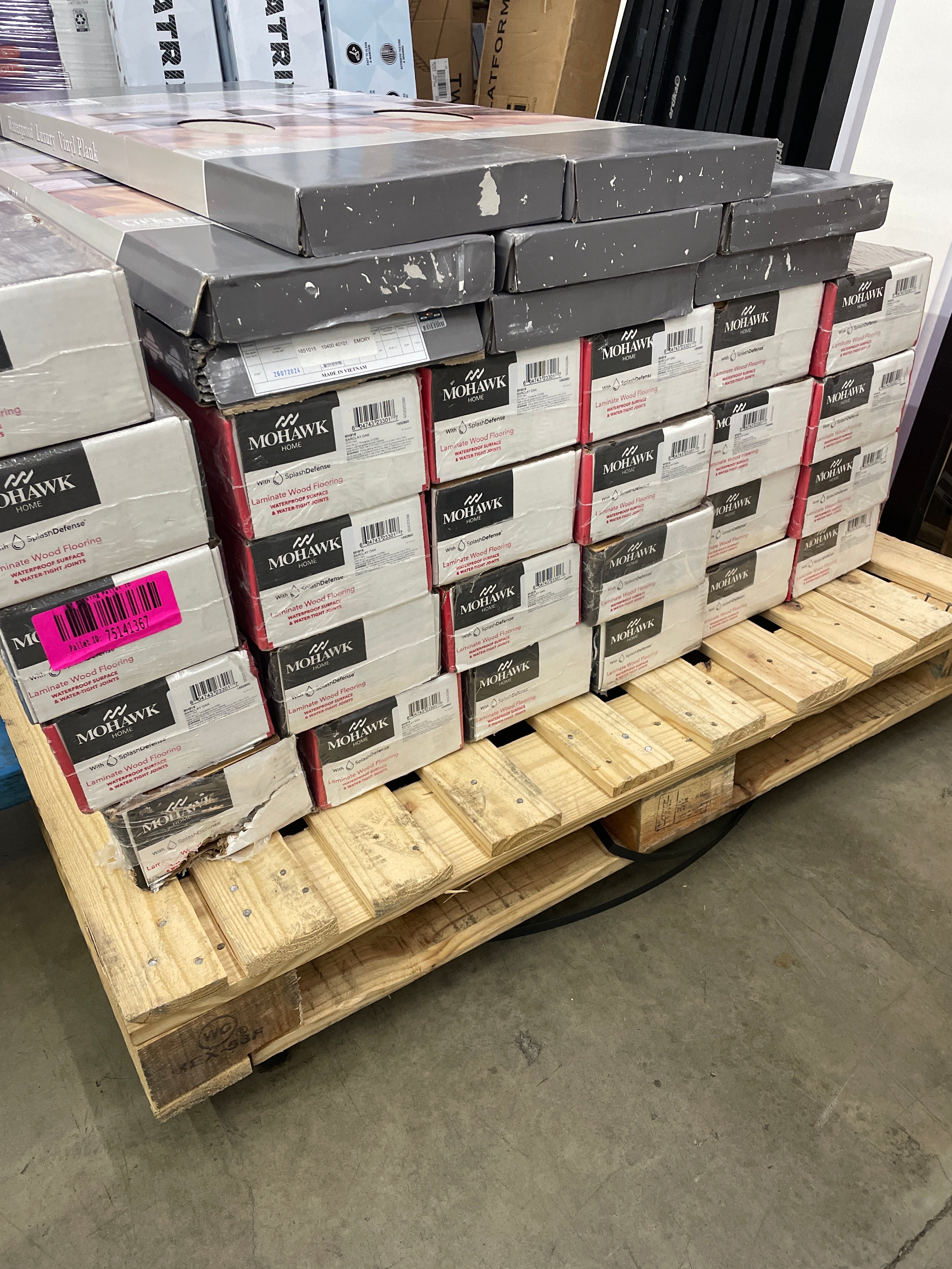 Mohawk Home 12MM 6.1in X 47.2in AC4 Waterproof Surface Laminate Wood Plank Flooring 18.14 sq ft/ctn - 25 bundles - Image 5