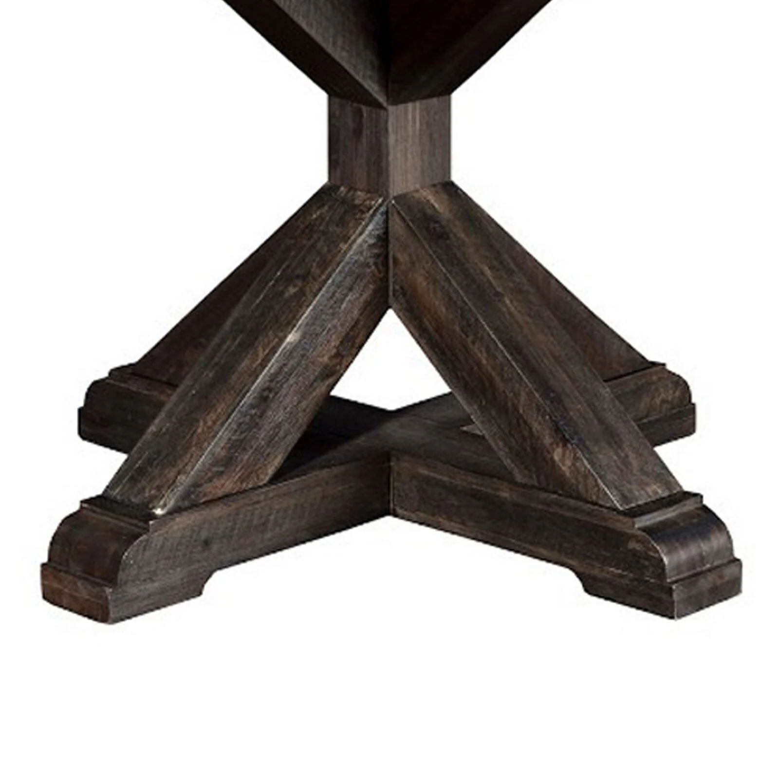 Newberry Round Dining Table, Salvaged Grey - Image 3