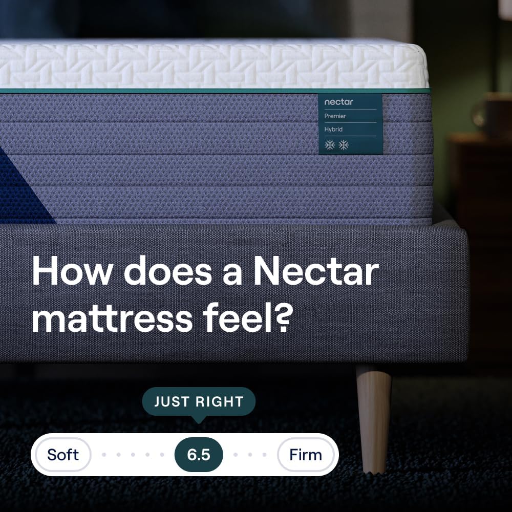 NEW - Nectar Premier Hybrid 13” TWIN XL Mattress (New Version) - Medium Firm - Contouring Memory Foam & Innerspring Coils - Cooling Upgrade - 2” Pressure Relief Layer - Image 3