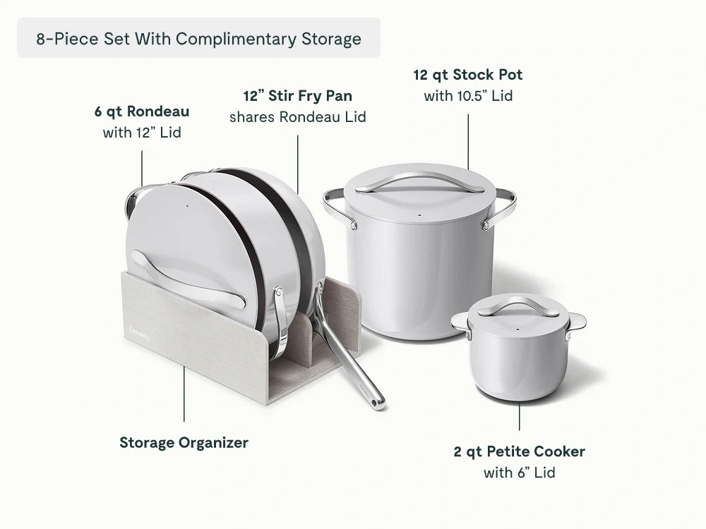 NEW - Caraway 8-Piece Ceramic Set - Image 2