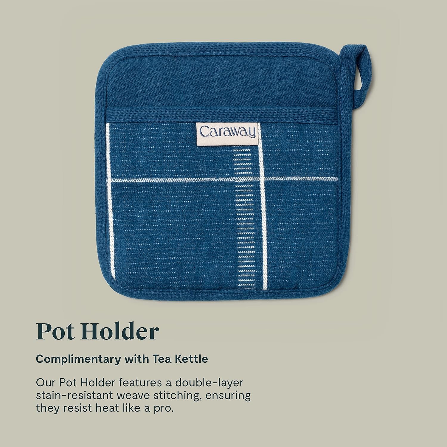 NEW - Caraway 2 Quart Whistling Tea Kettle - Durable Stainless Steel Tea Pot - Fast Boiling, Stovetop Agnostic - Non-Toxic, PTFE & PFOA Free - Includes Pot Holder - Navy - Retail $195 - Image 5