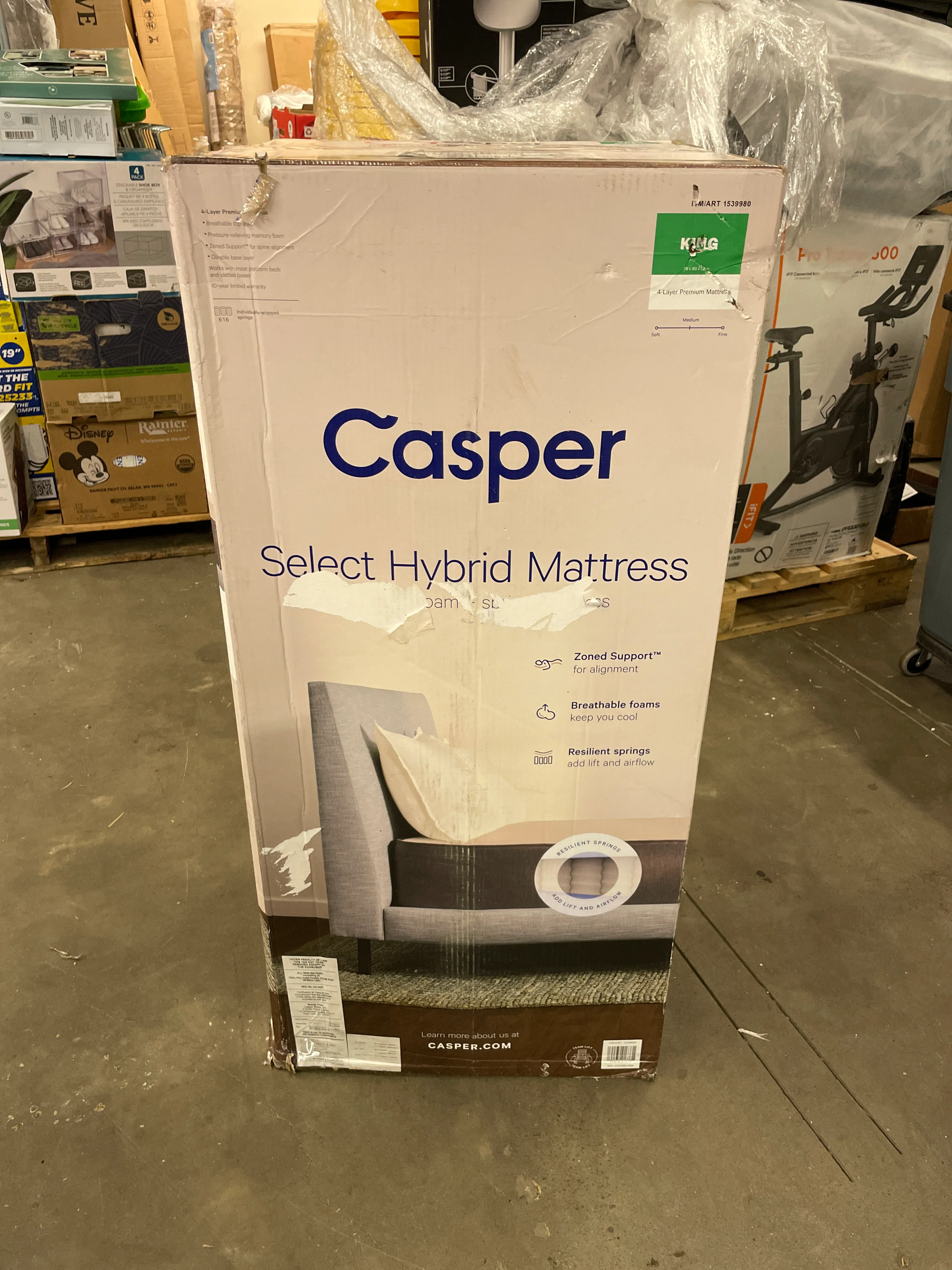 NEW - Casper KING Select 12" Hybrid Medium-Firm Mattress - Retail $979 - Image 5