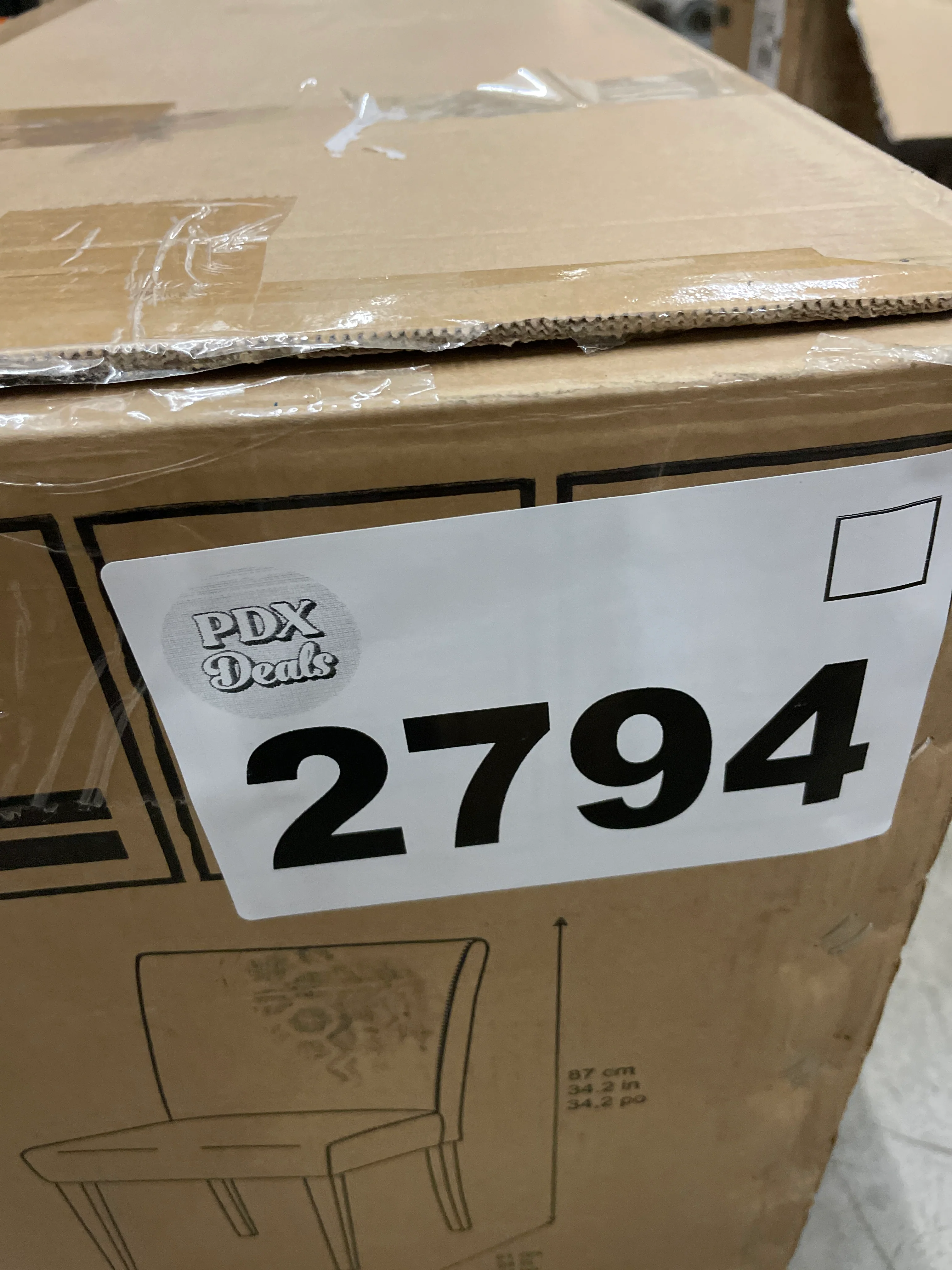 NEW - Costco - Denning Fabric Dining Chair, 6-pack - Retail $525 - Image 3