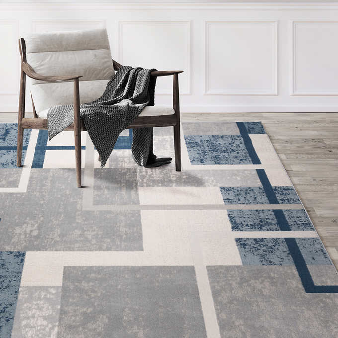 NEW - Costco - Eden Rug Collection 7' x 10', Abstract Geo - Retail $299 - Image 4