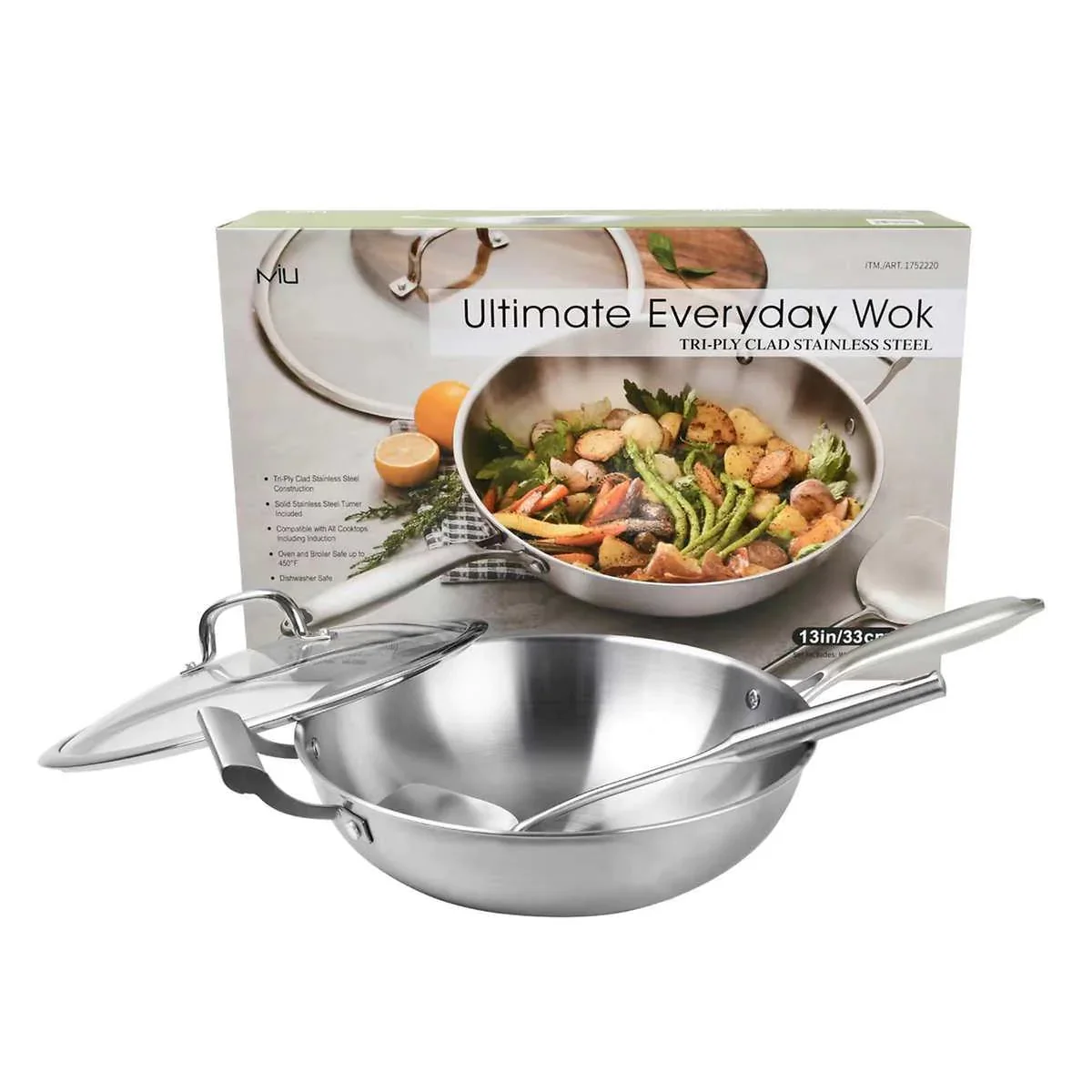 NEW - Costco - MIU Stainless Steel Wok - Retail $34.99 - Image 6