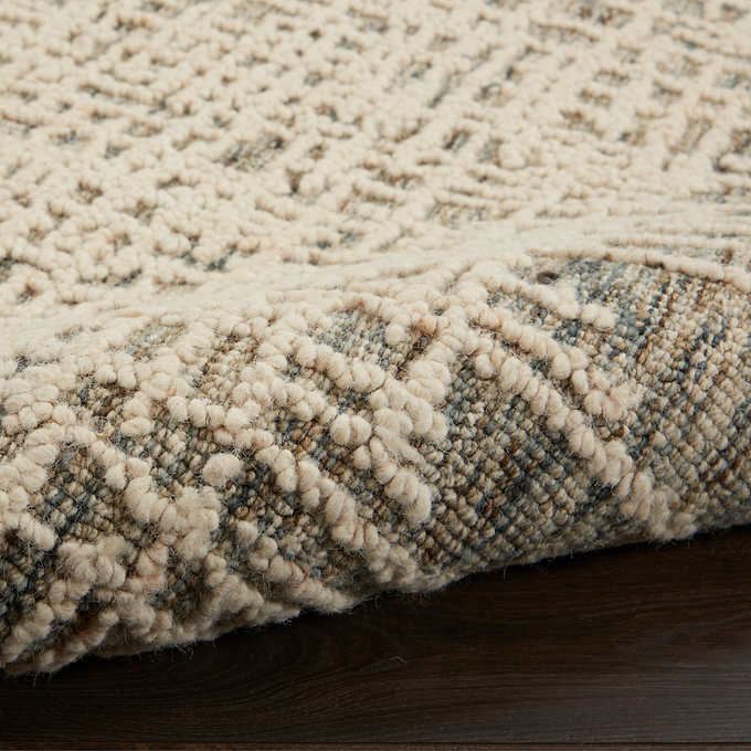 NEW - Costco - Nourison Colorado Wool Rugs, Boulder 7'9" x 9'9" Ivory - Retail $329 - Image 3
