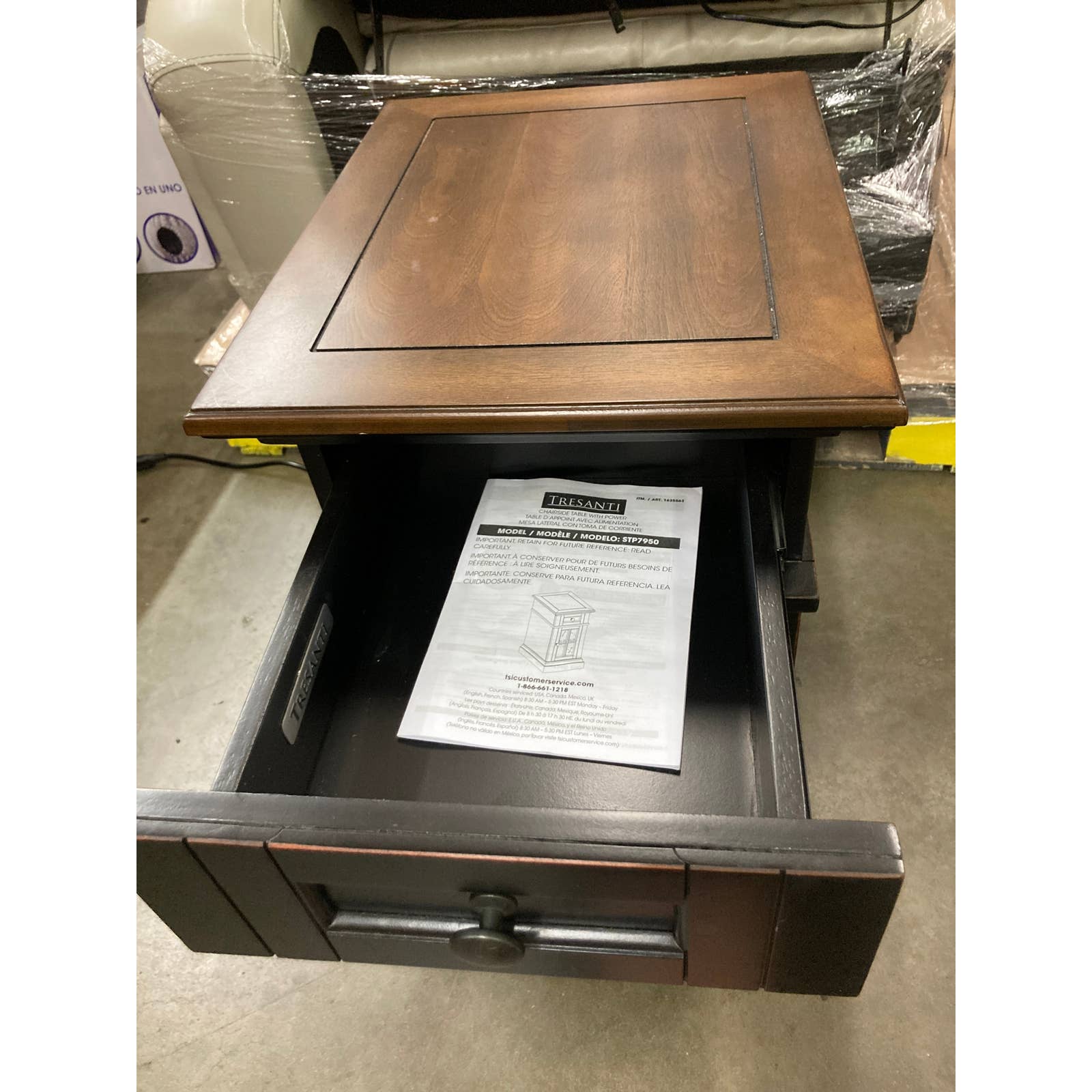 NEW - Costco - Tresanti Nathaniel Chairside Table with Power - Retail $139 - Image 10