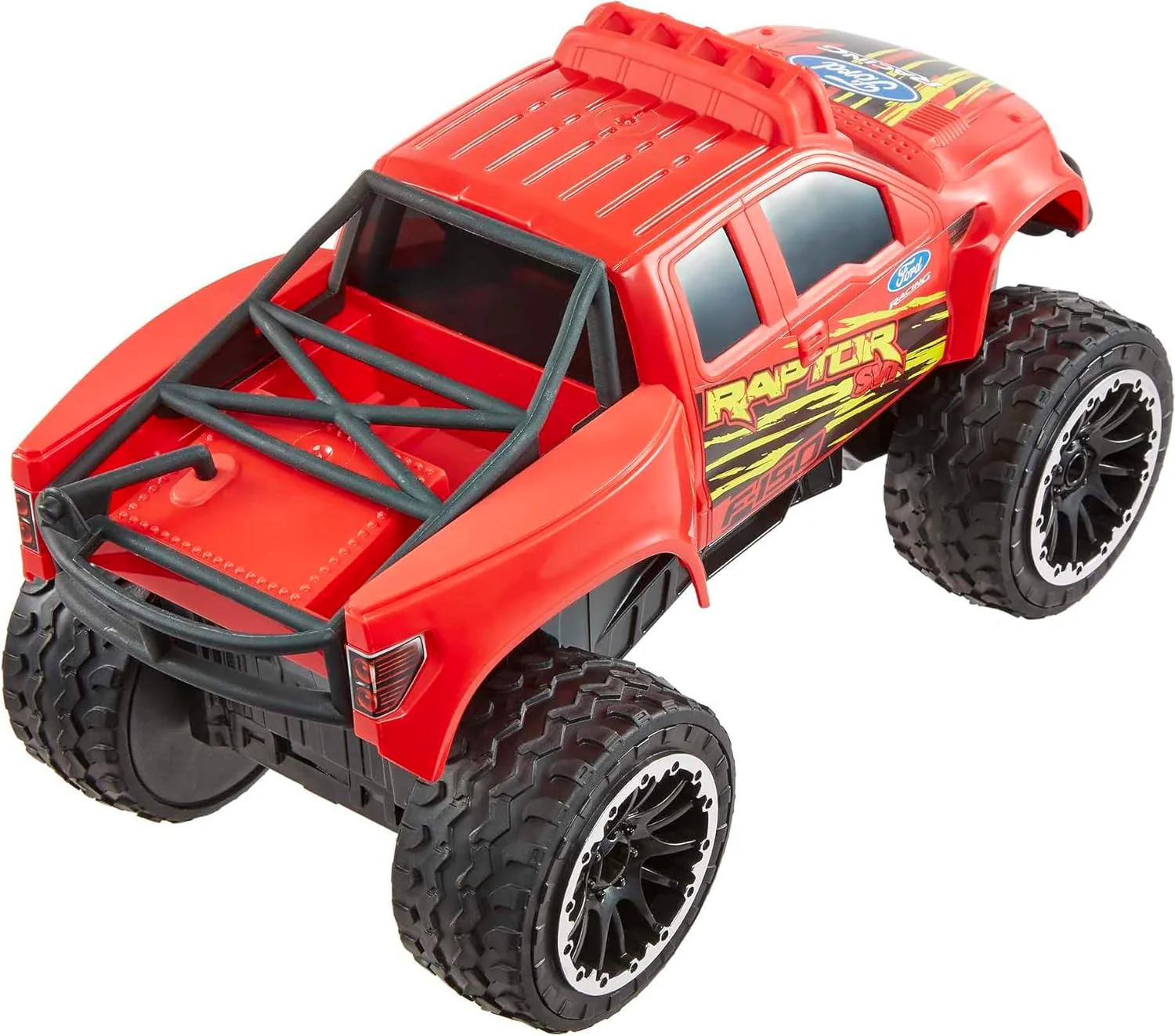 NEW - Hot Wheels RC Red Ford F-150, Full-Function Remote-Control Toy Truck, Large Wheels & High-Performance Engine, 2.4 Ghz with Range of 65Ft - Retail $39 - Image 6