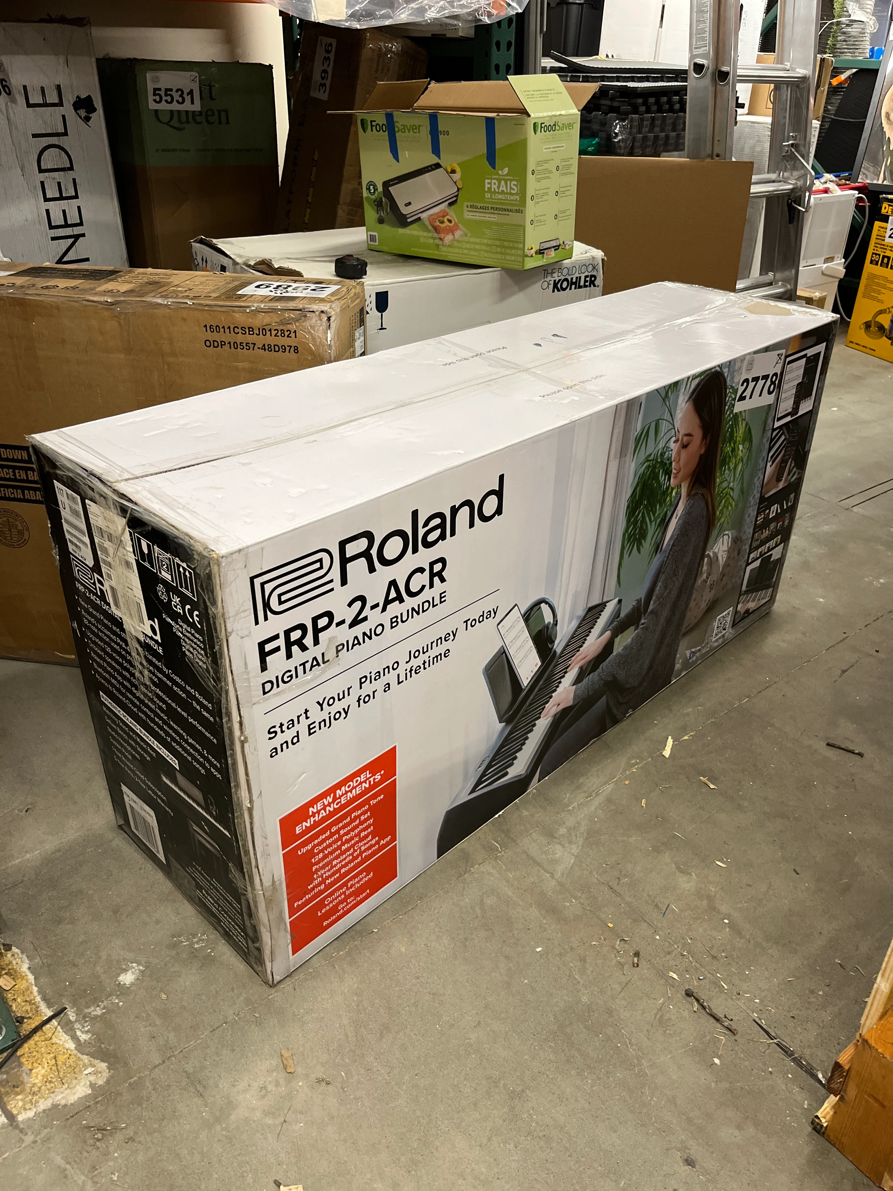 NEW in Box - Costco - Roland FRP-2-ACR Digital Piano Bundle - Retail $699 - Image 2