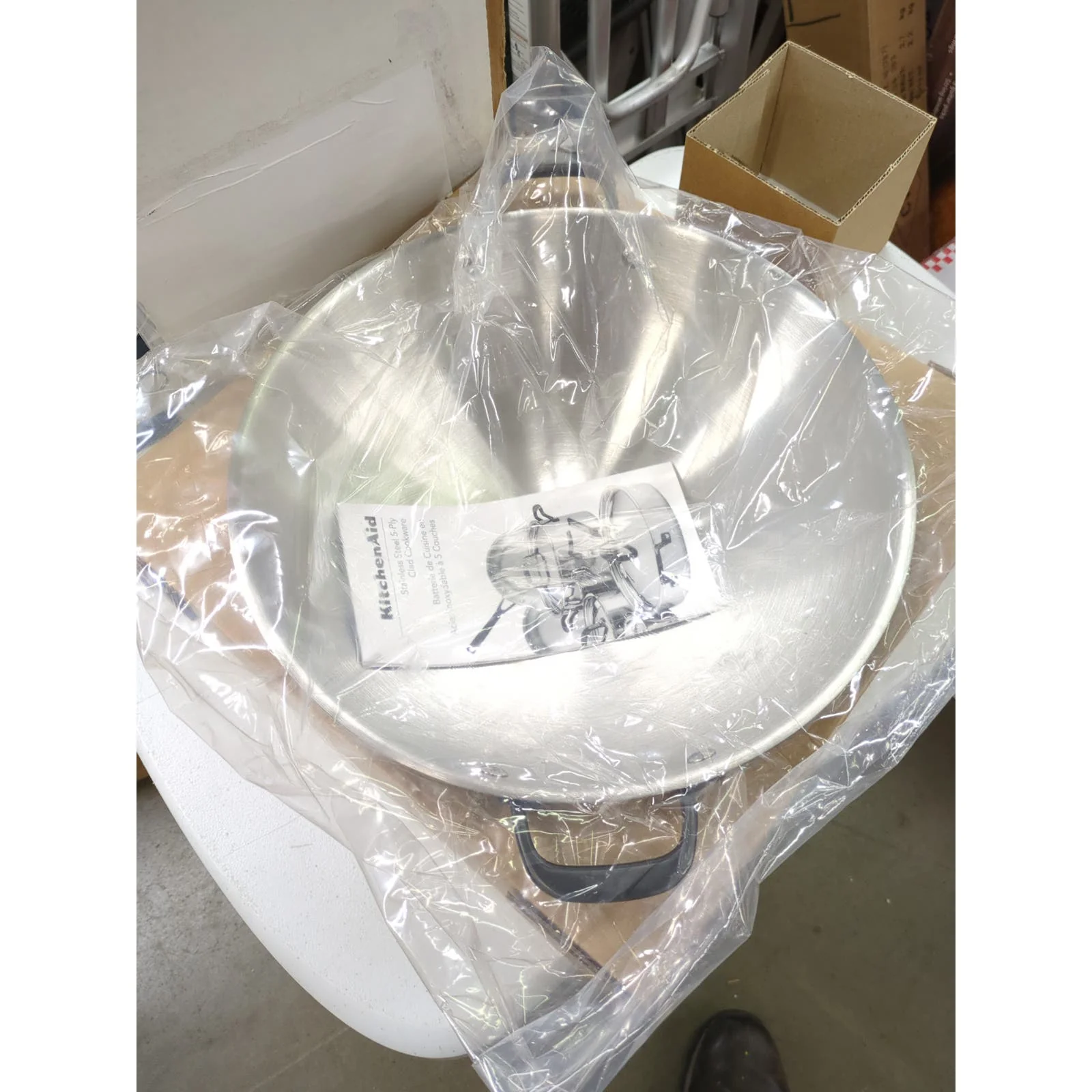 KitchenAid 15” 5-Ply Clad Stainless Steel Wok - Image 5