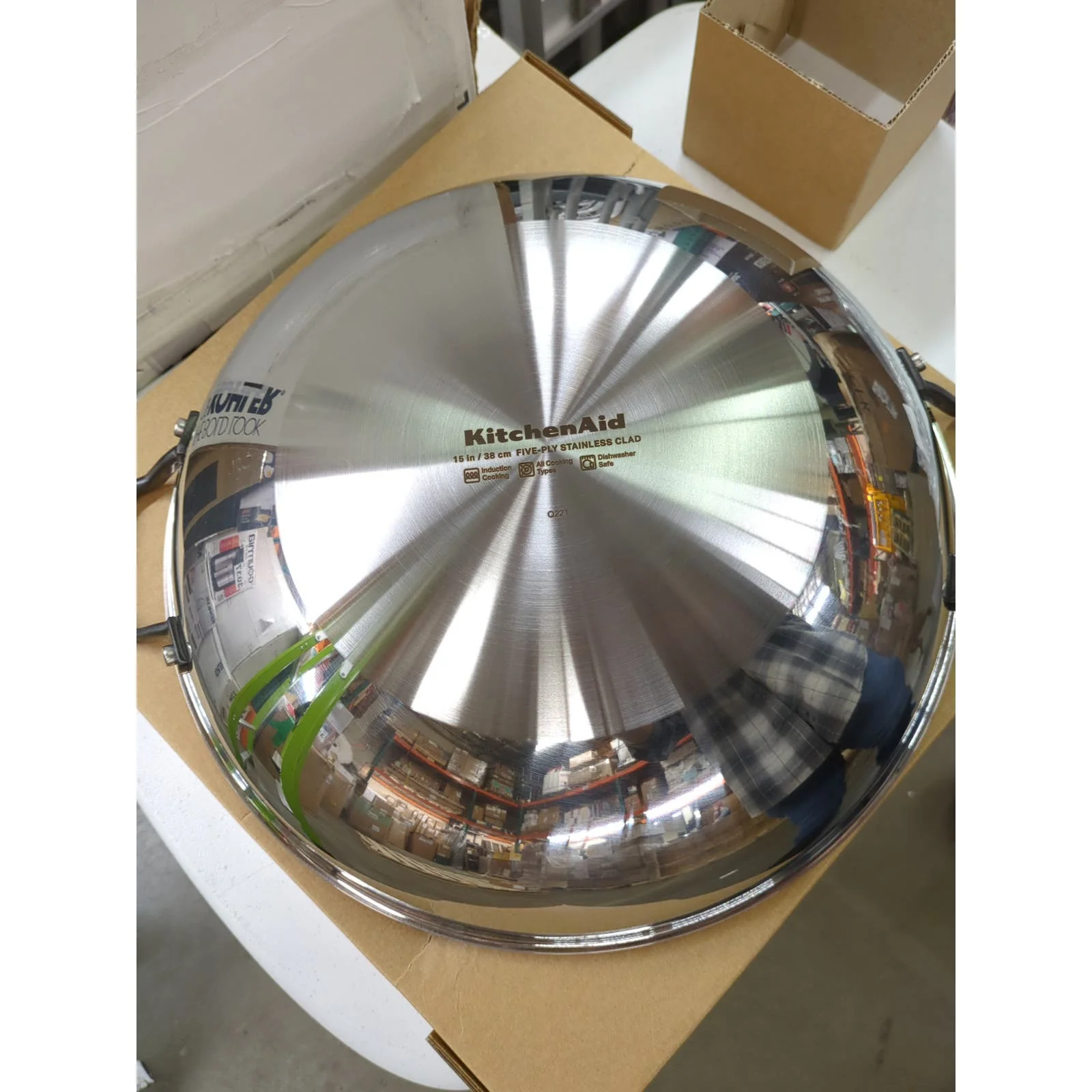 KitchenAid 15” 5-Ply Clad Stainless Steel Wok - Image 7