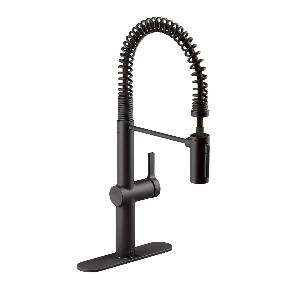 NEW - Kohler Haku Matte Black Semi-professional Kitchen Sink Faucet