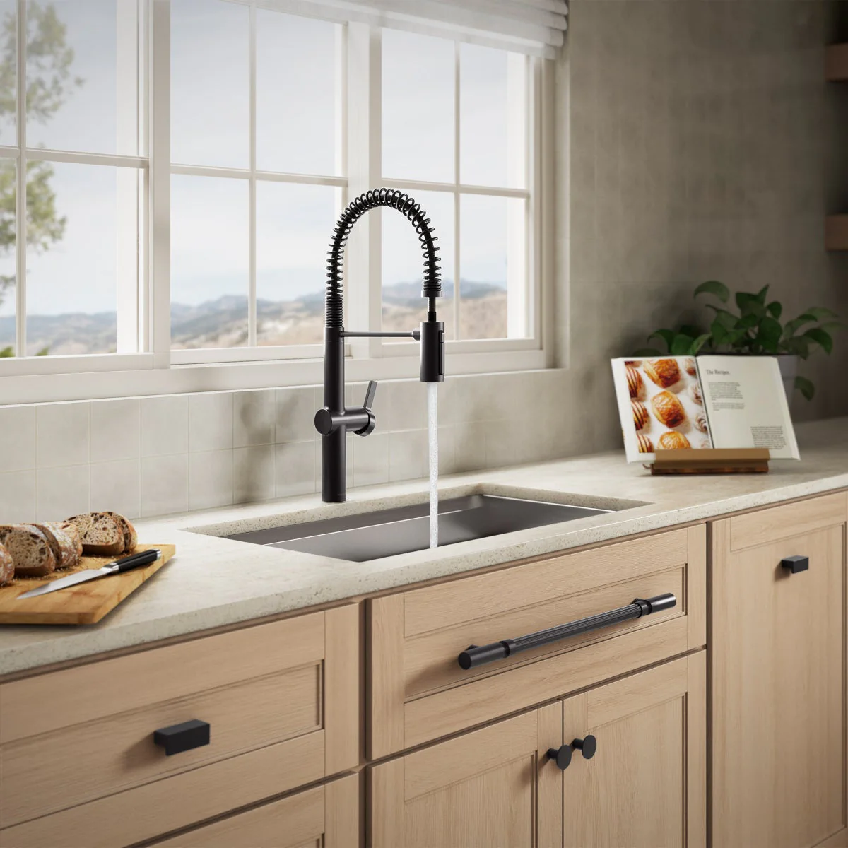 NEW - Kohler Haku Matte Black Semi-professional Kitchen Sink Faucet - Image 2