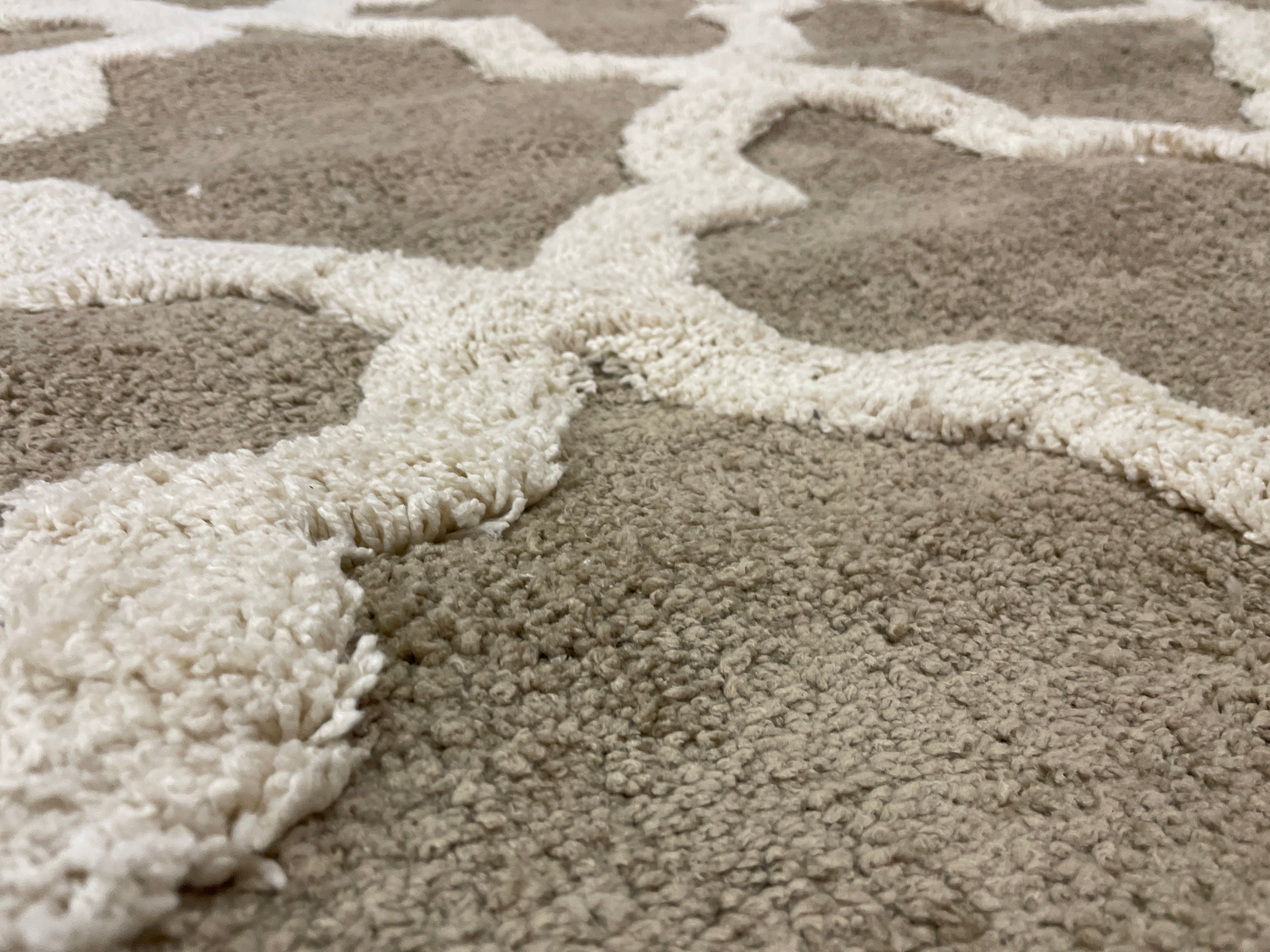NEW - Livingston Home Area Rug 100% Polyesterpile, 8' x 10' , Linen / Almond - Retail $799 - Image 3