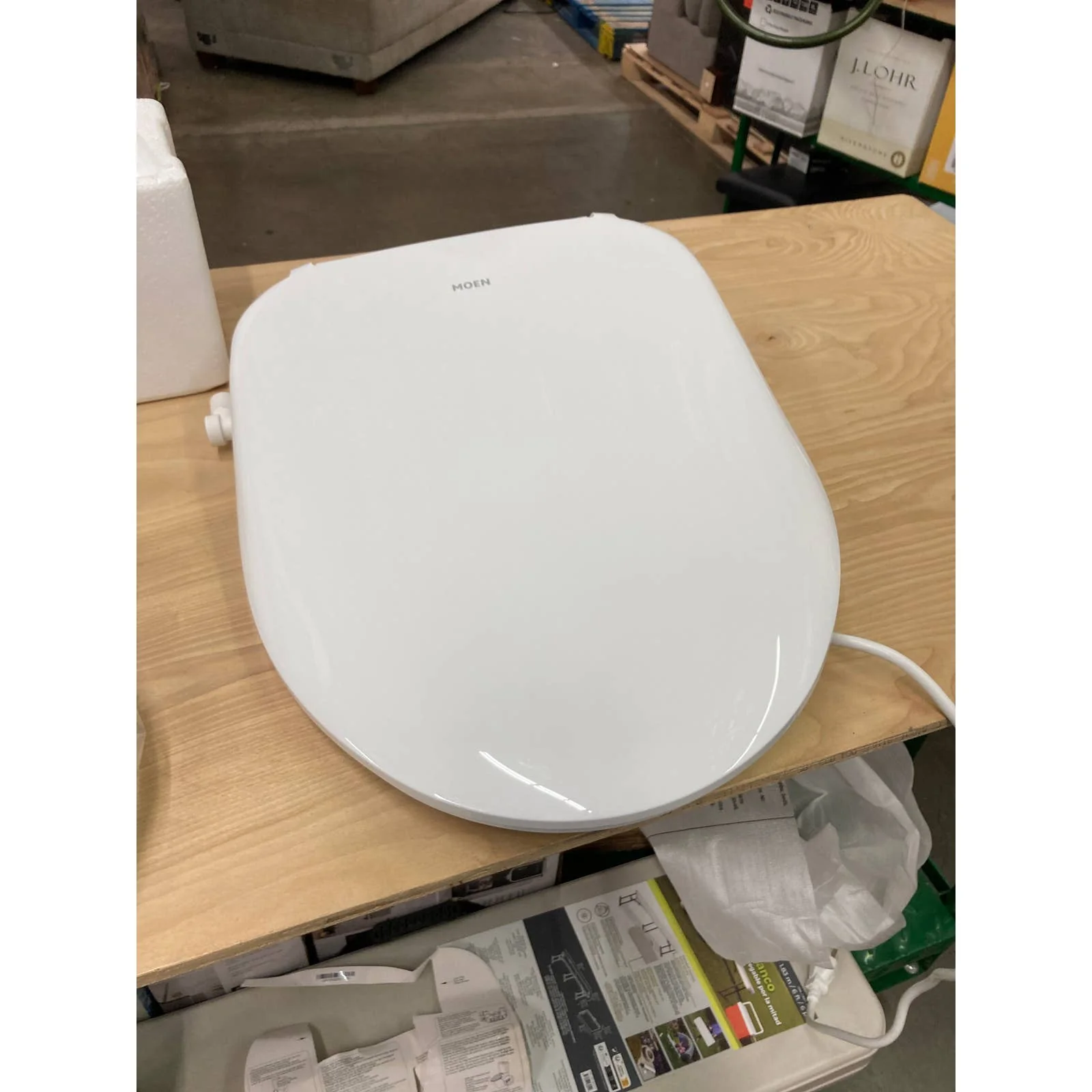 NEW - Moen 5-Series Premium Electronic Add-On Bidet Toilet Seat, Bowl Shape: Round - Retail $399 - Image 2