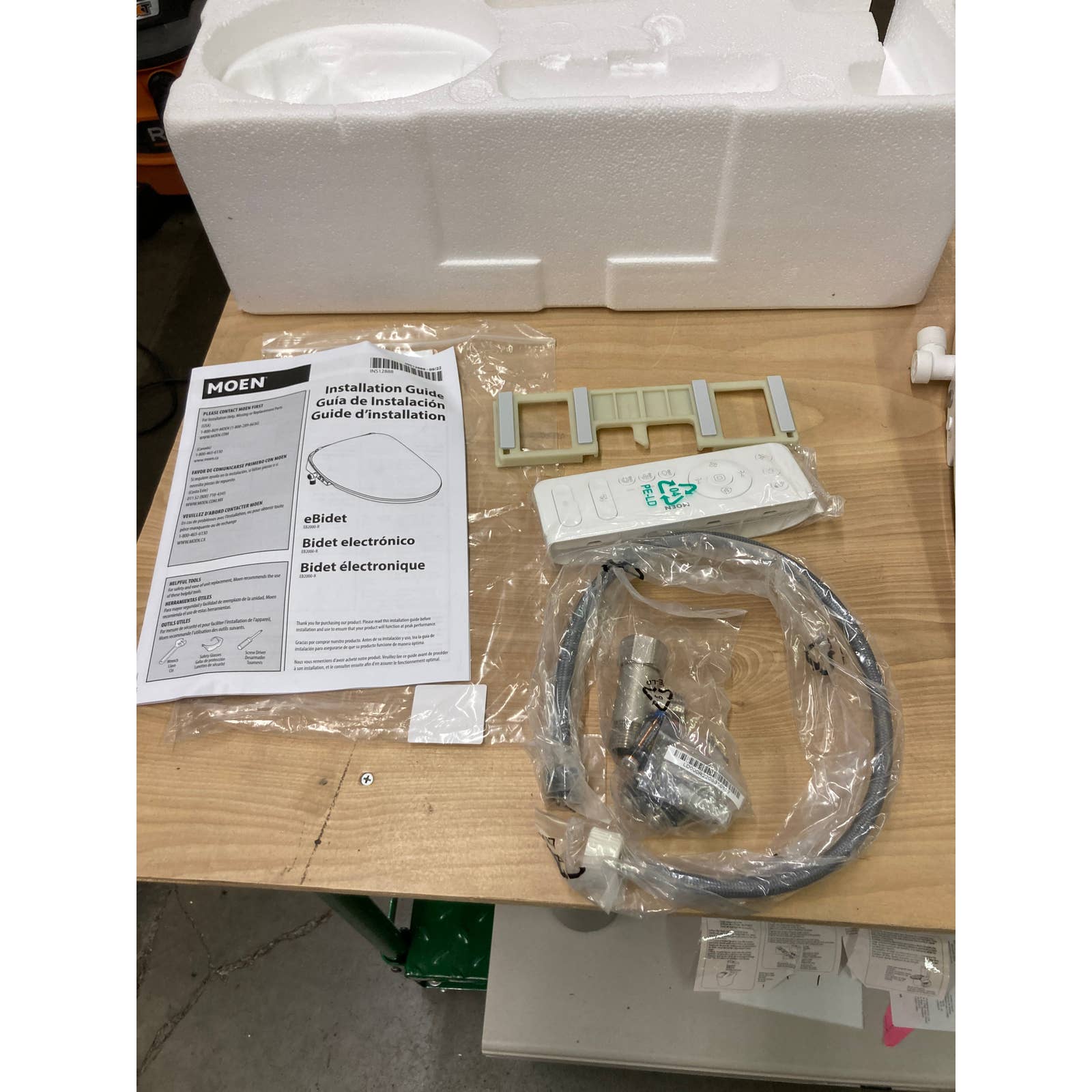 NEW - Moen 5-Series Premium Electronic Add-On Bidet Toilet Seat, Bowl Shape: Round - Retail $399 - Image 3