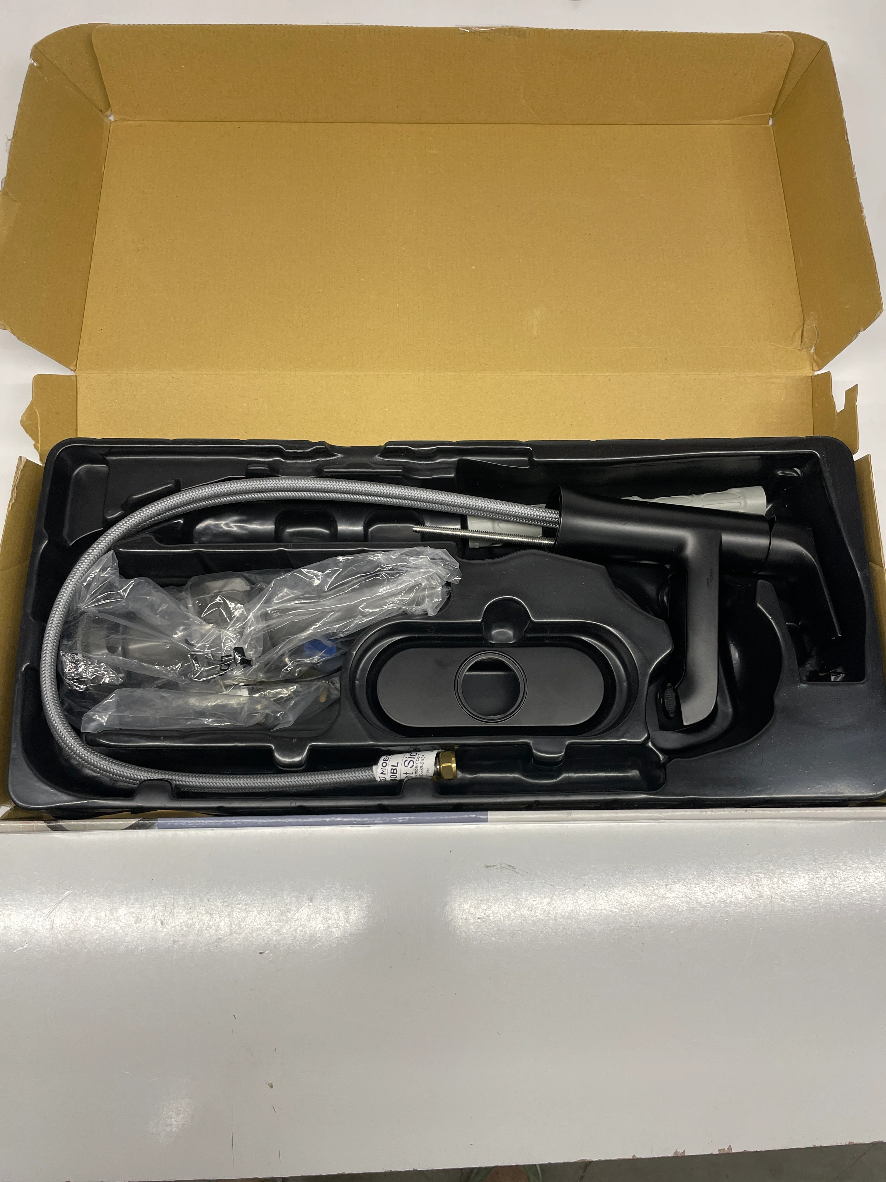 NEW - Moen Liso Matte Black Single Hole Bathroom Faucet - Image 3