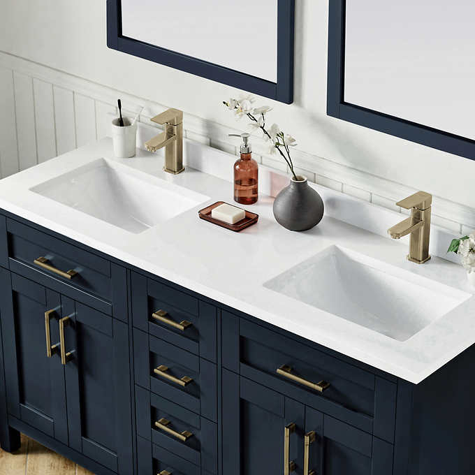 NEW - OVE Decors 60" Lakeview Bath Vanity in Blue - Retail $1529 - Image 7