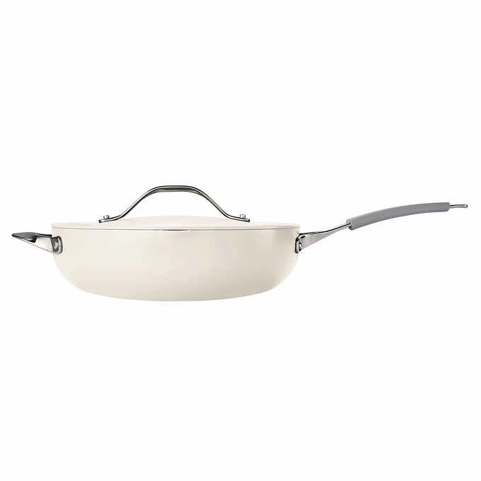 NEW - Tramontina White 5-Quarter All in One Pan Set - Retail $54 - Image 4