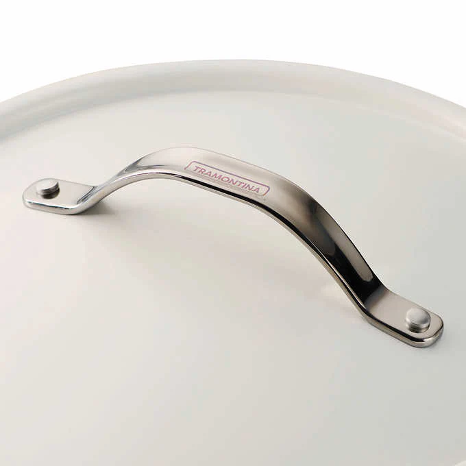NEW - Tramontina White 5-Quarter All in One Pan Set - Retail $54 - Image 5
