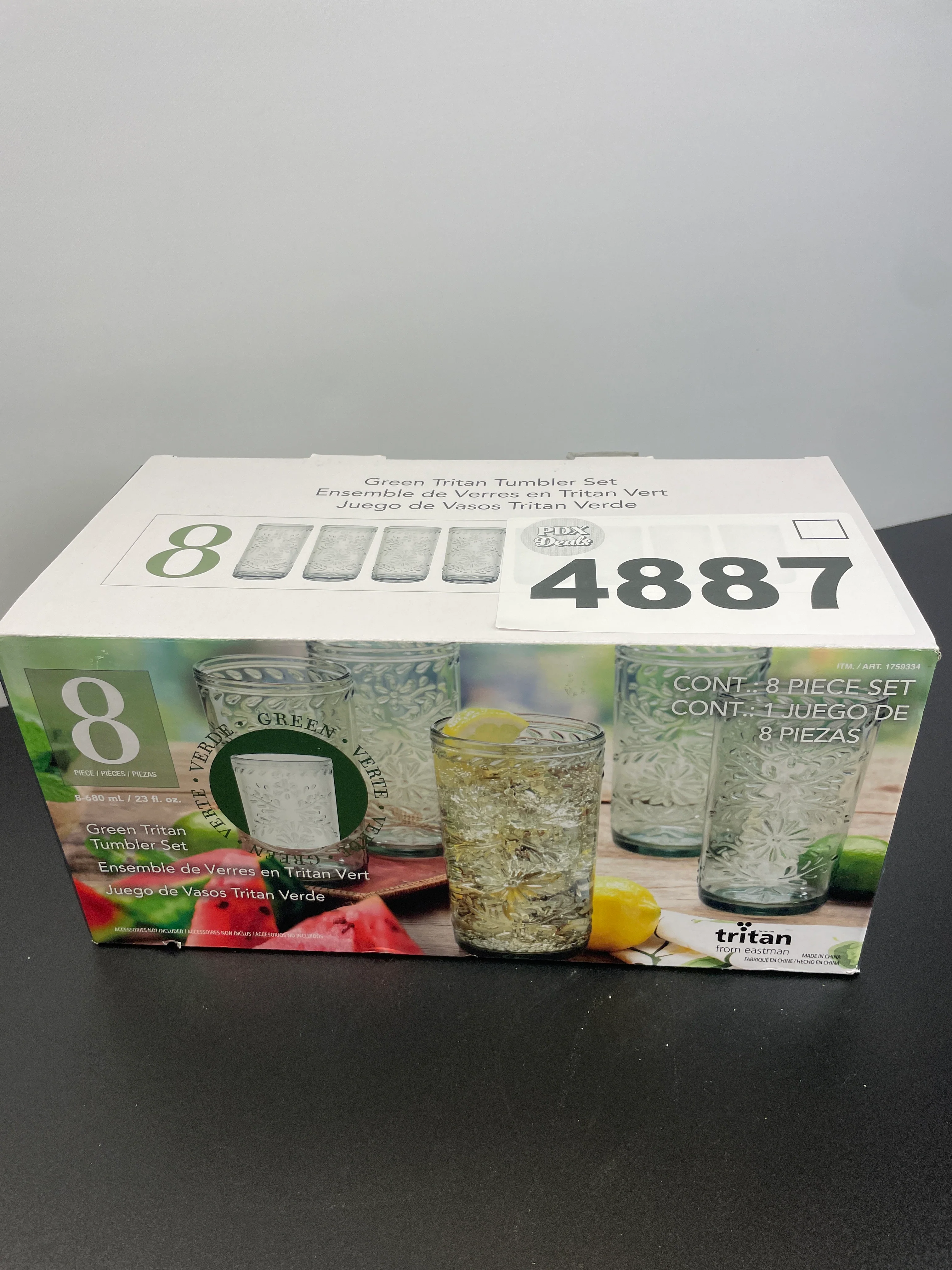 NEW - Tritan 8-piece Tumbler Set - Retail $16 - Image 5