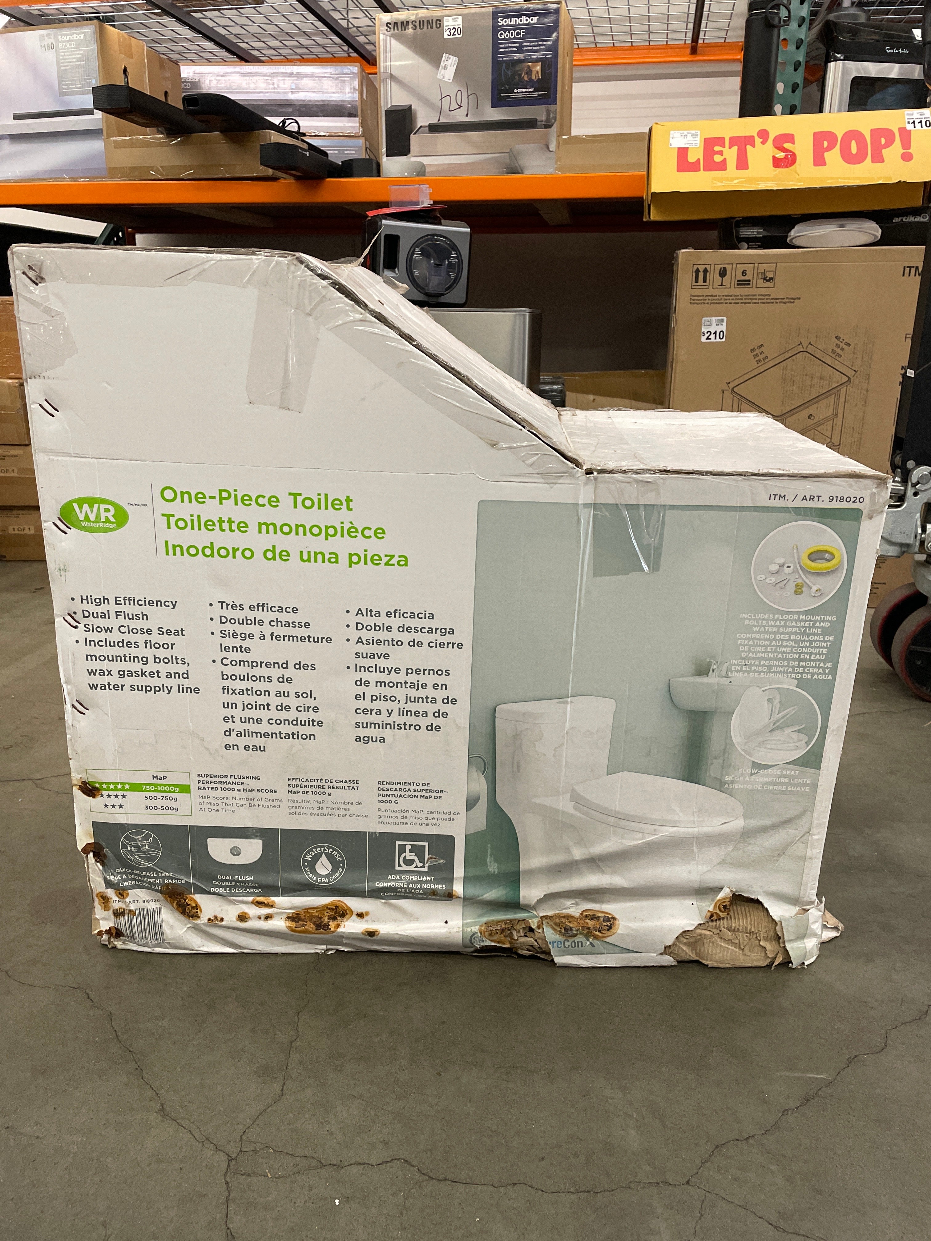NEW - Water Ridge One Piece Toilet - Image 2