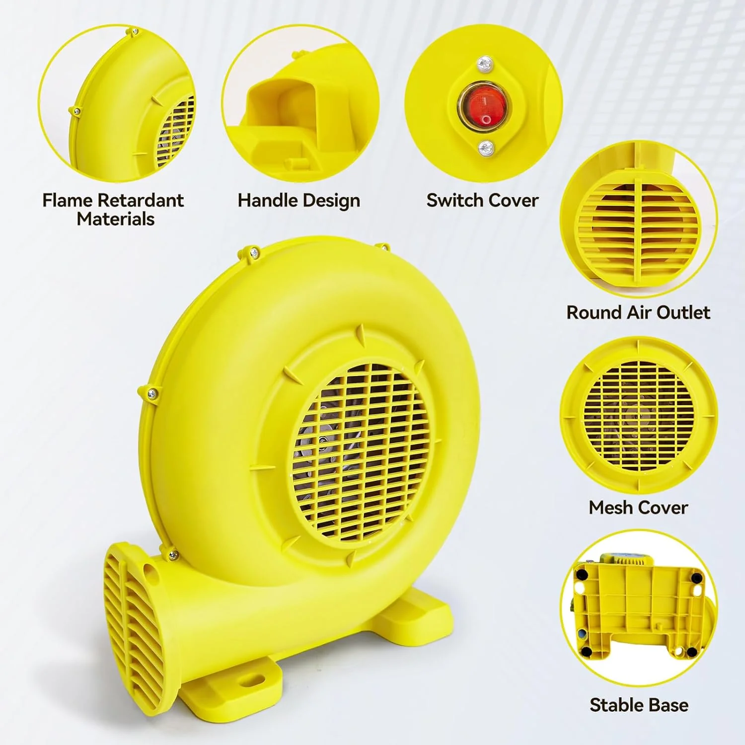 Bounce House Blower, Inflatable Blower Portable Air Pump for Outdoor Inflatables, Jump Slides, Water Slide, Inflatable Castle - Image 3