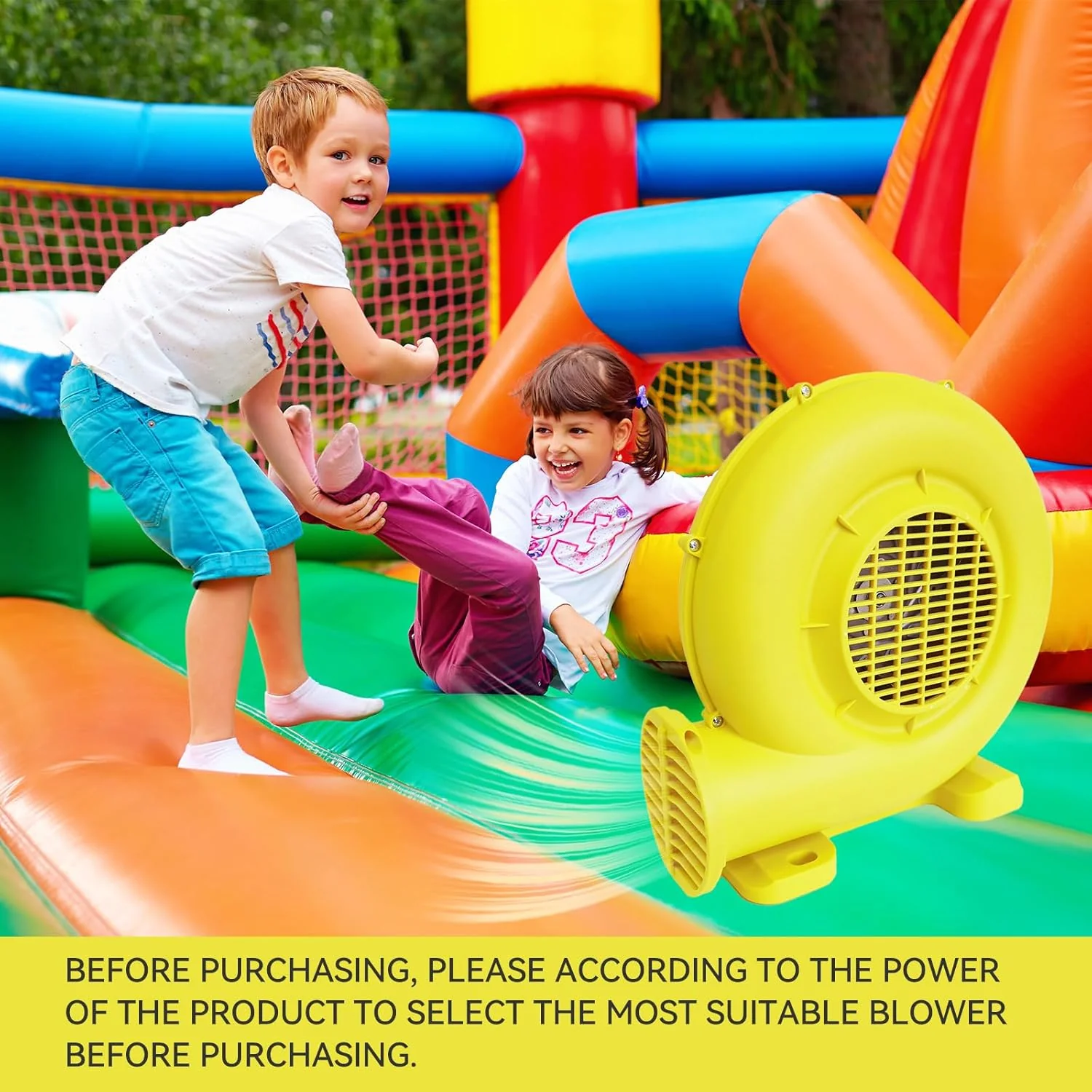 Bounce House Blower, Inflatable Blower Portable Air Pump for Outdoor Inflatables, Jump Slides, Water Slide, Inflatable Castle - Image 6