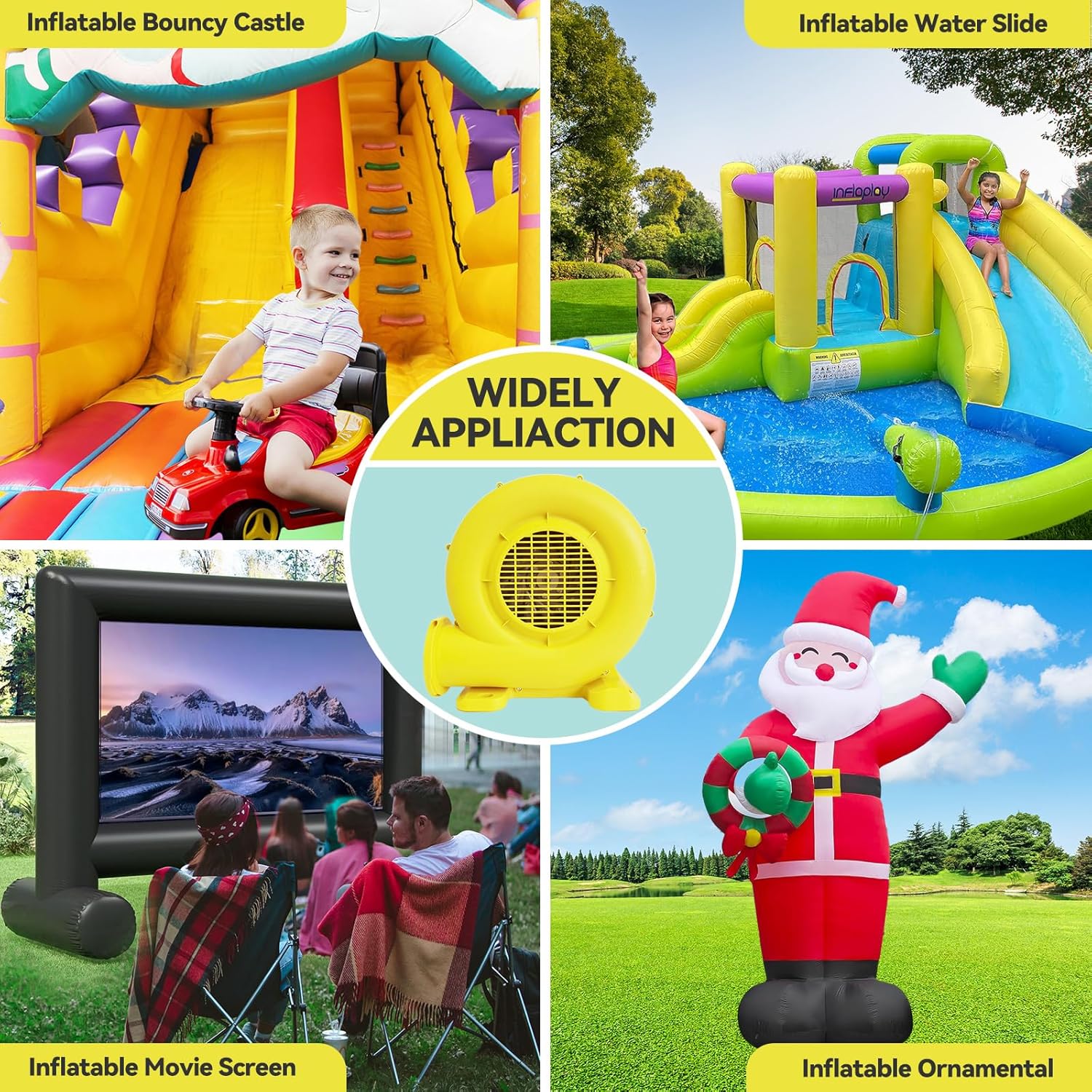 Bounce House Blower, Inflatable Blower Portable Air Pump for Outdoor Inflatables, Jump Slides, Water Slide, Inflatable Castle - Image 7