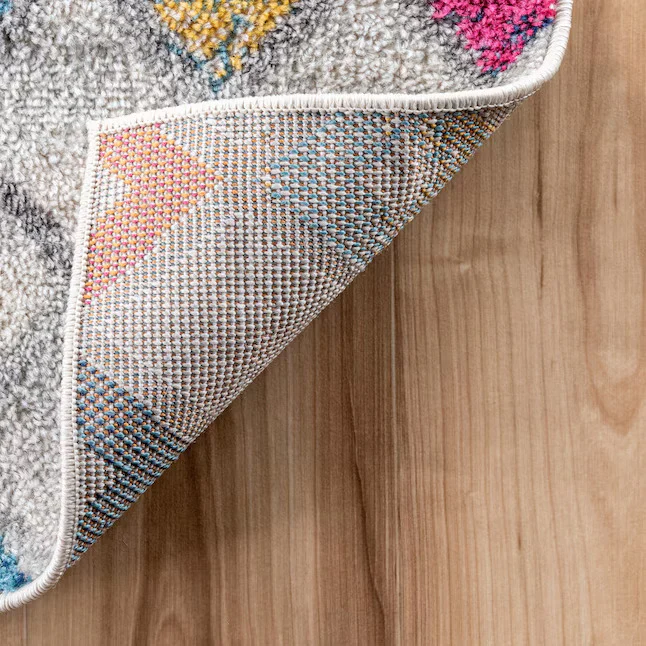 nuLOOM Blythe 6 x 6 (ft) Loomed Polypropylene Multi Round Indoor Trellis Area Rug - Retail $79 - Image 3