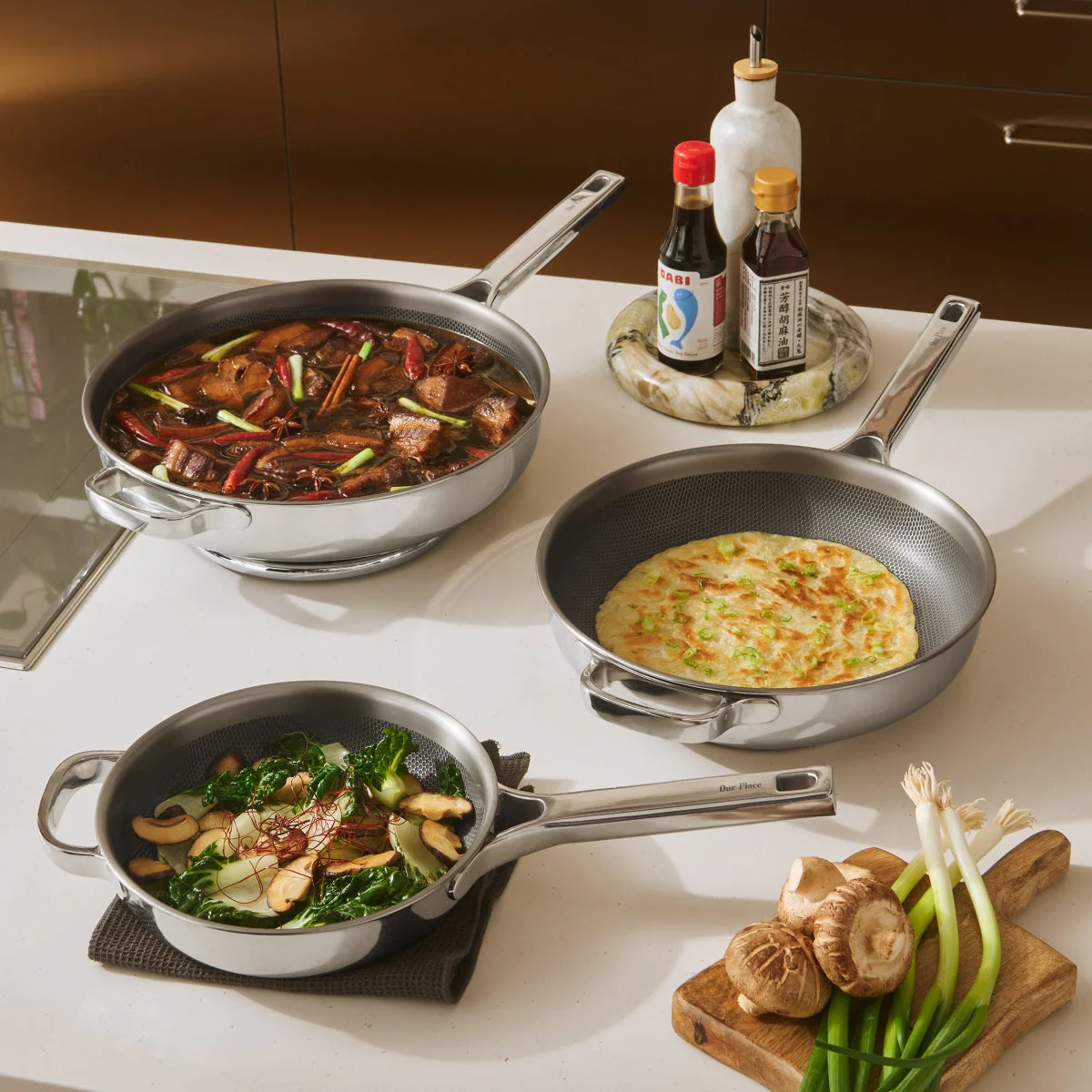 NEW - Our Place Titanium 3-piece Skillet Set - Image 6