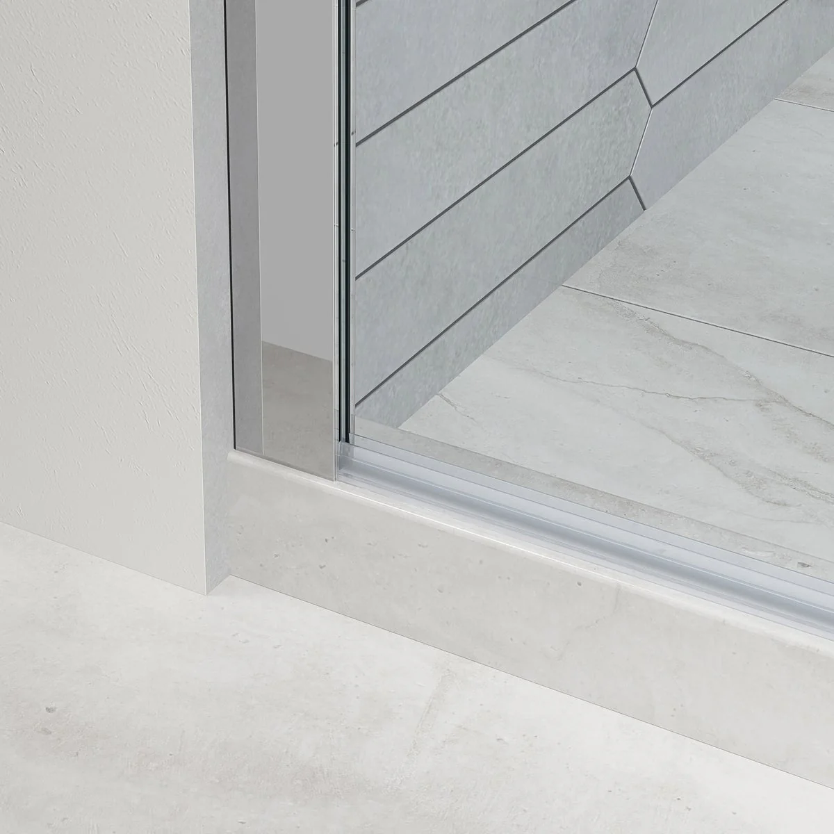 NEW - OVE Decors Renfrew Frameless Soft-close Sliding Shower Door - Image 17