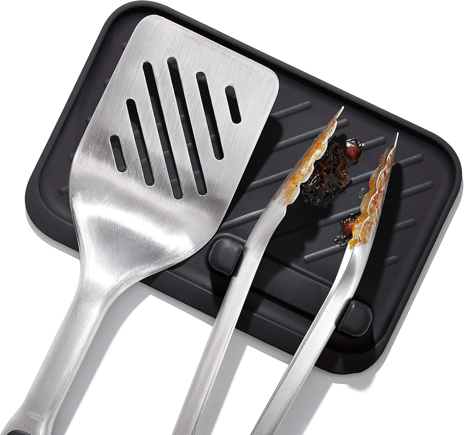 OXO Good Grips Grilling Tools, Tongs and Turner Set, Black - Image 9