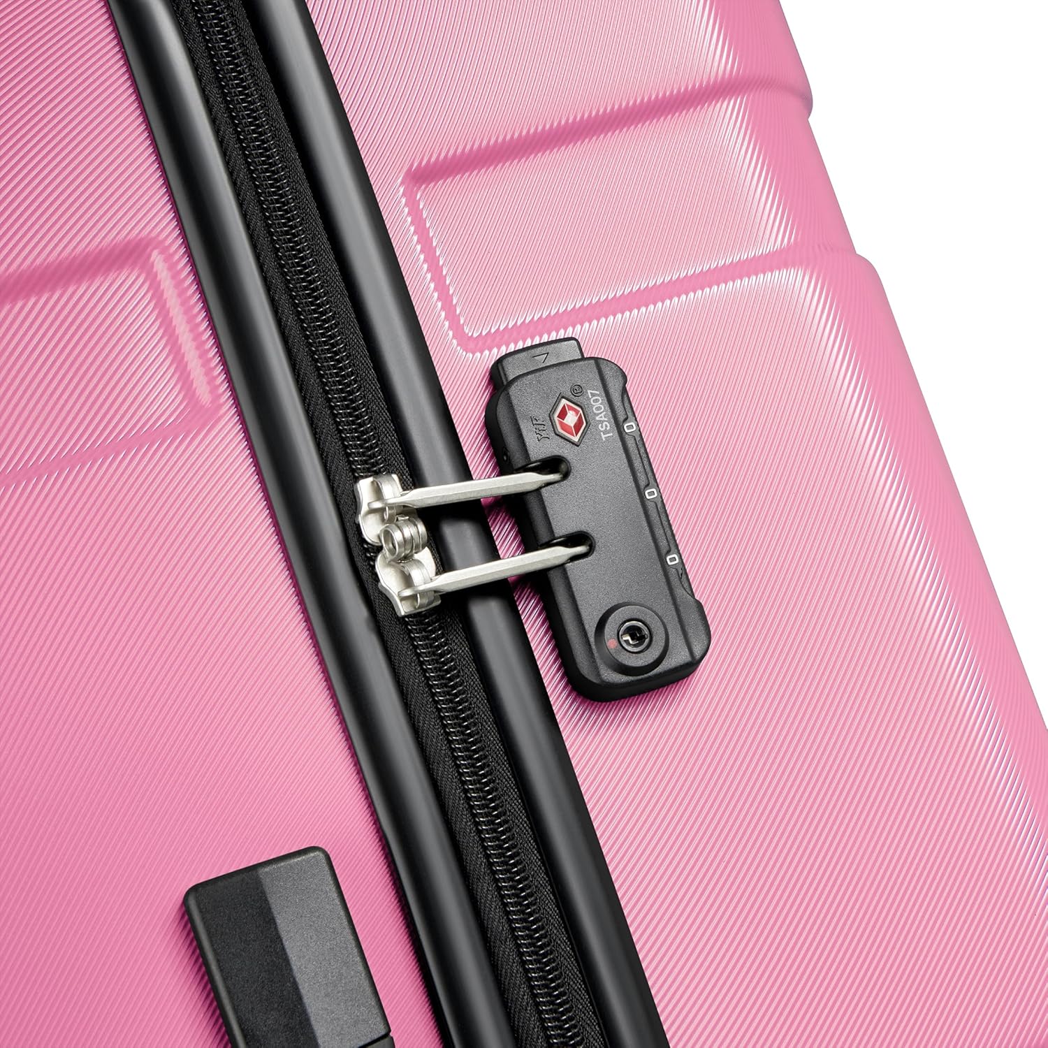 United Colors of Benetton Now Hardside Luggage with Spinner Wheels, Light Pink, 3 Piece Set 19/23/27 Inch - Retail $520 - Image 5