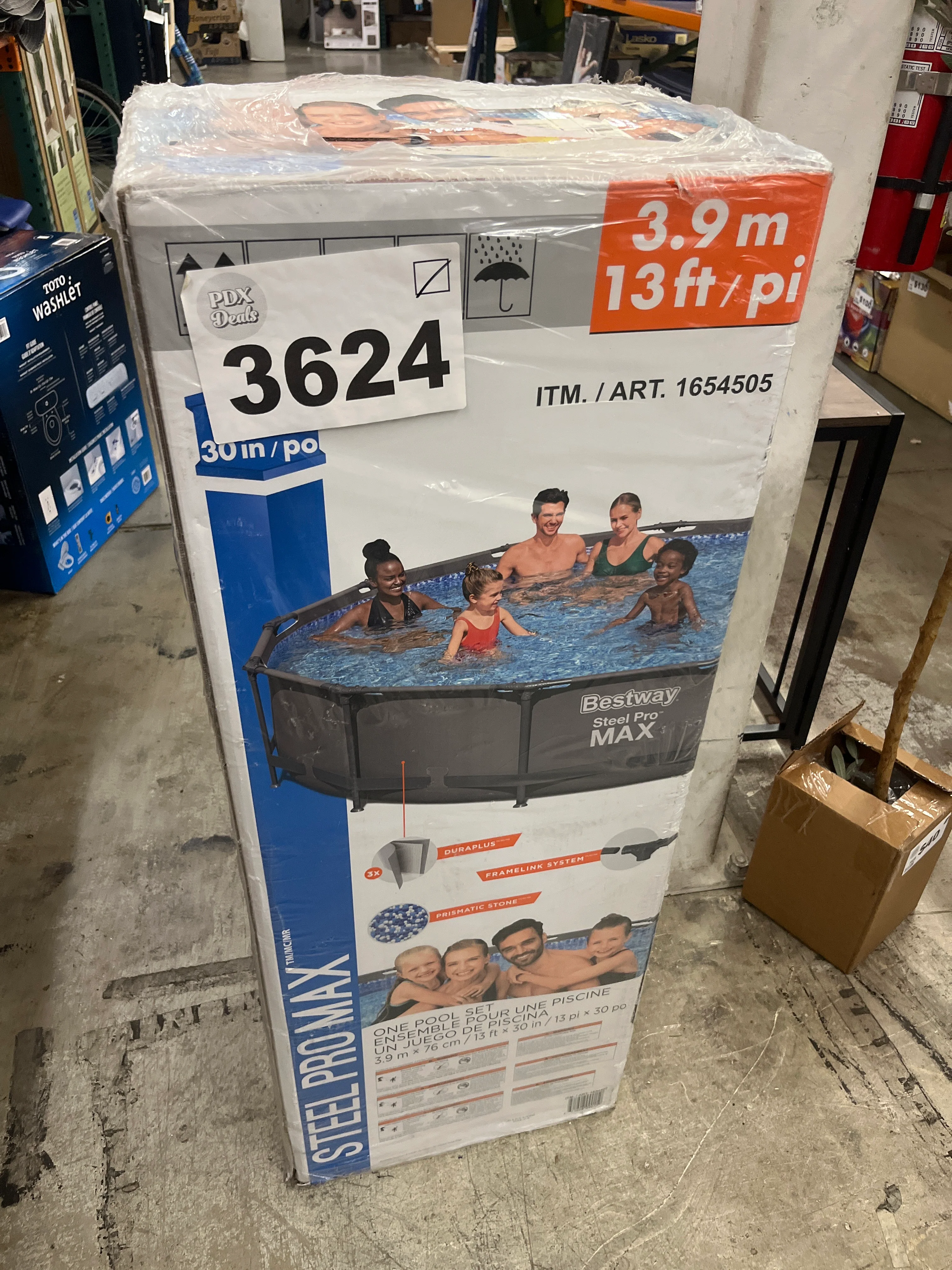 NEW - Bestway Steel Pro MAX 13 ft x 30 in - Retail $219 - Image 4
