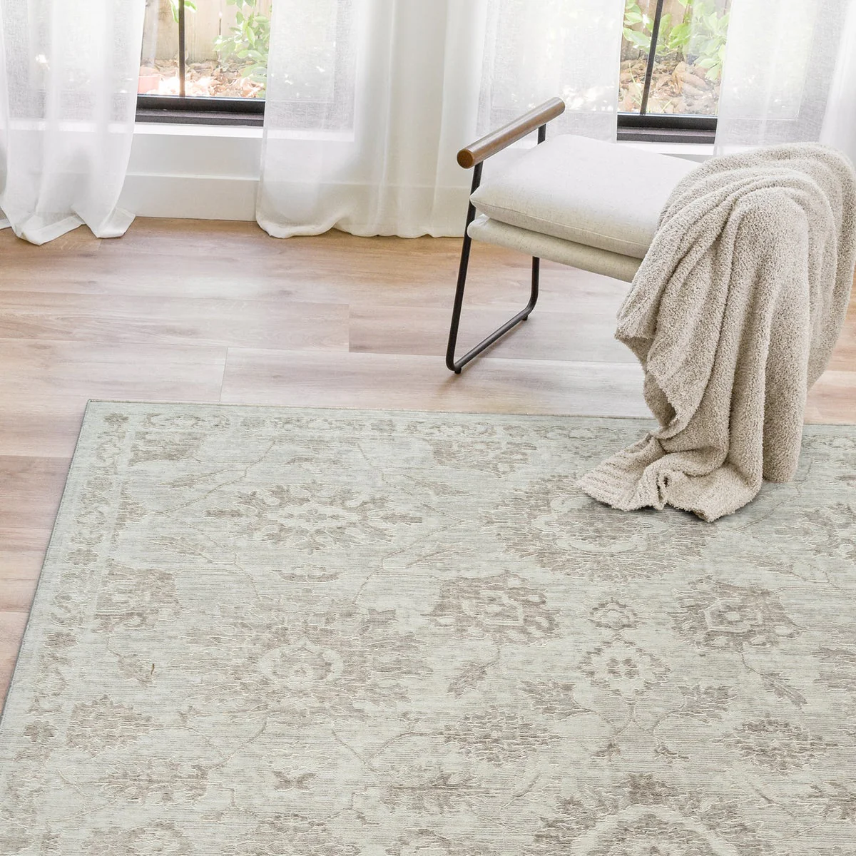 Prima Area Rug Collection, Kapano Cream 5' x 7' - Image 2