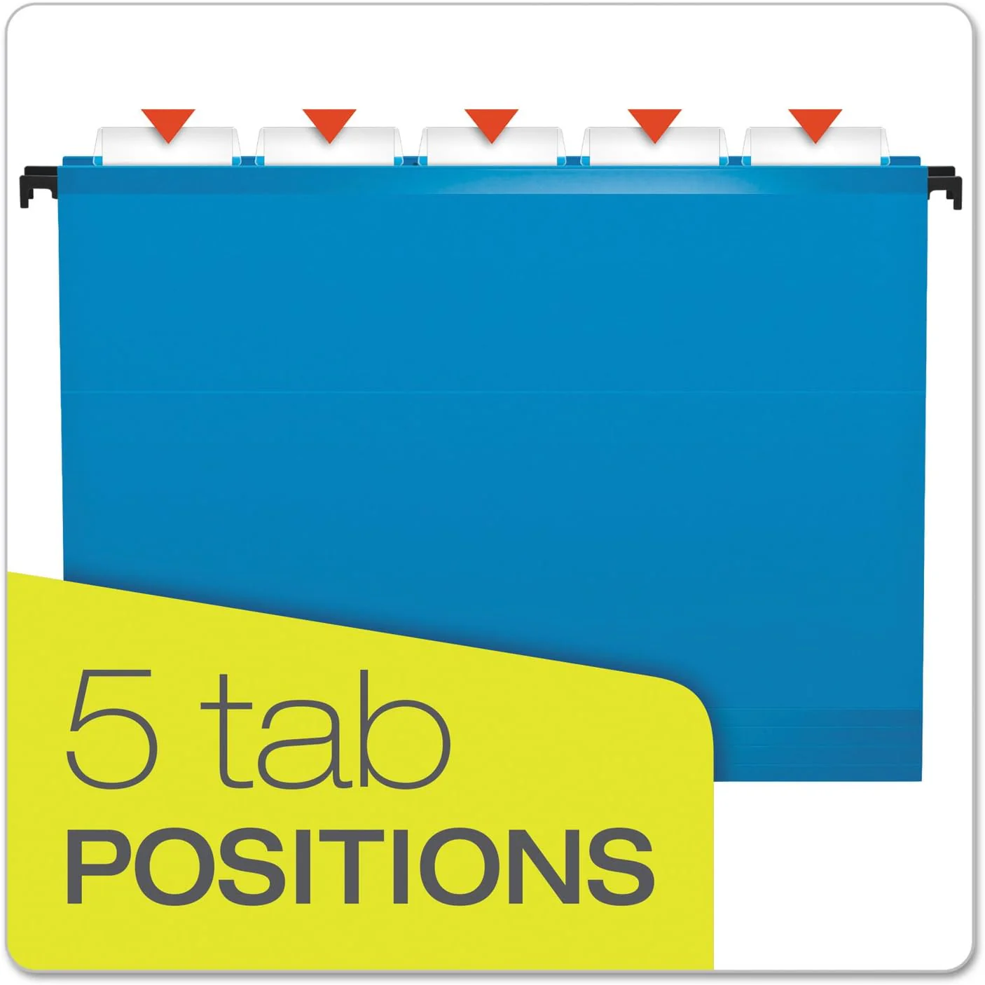 Pendaflex SureHook Reinforced Hanging Folders, Letter Size, Assorted Colors, 20 per Box (6152 1/5 ASST) - Retail $19 - Image 6
