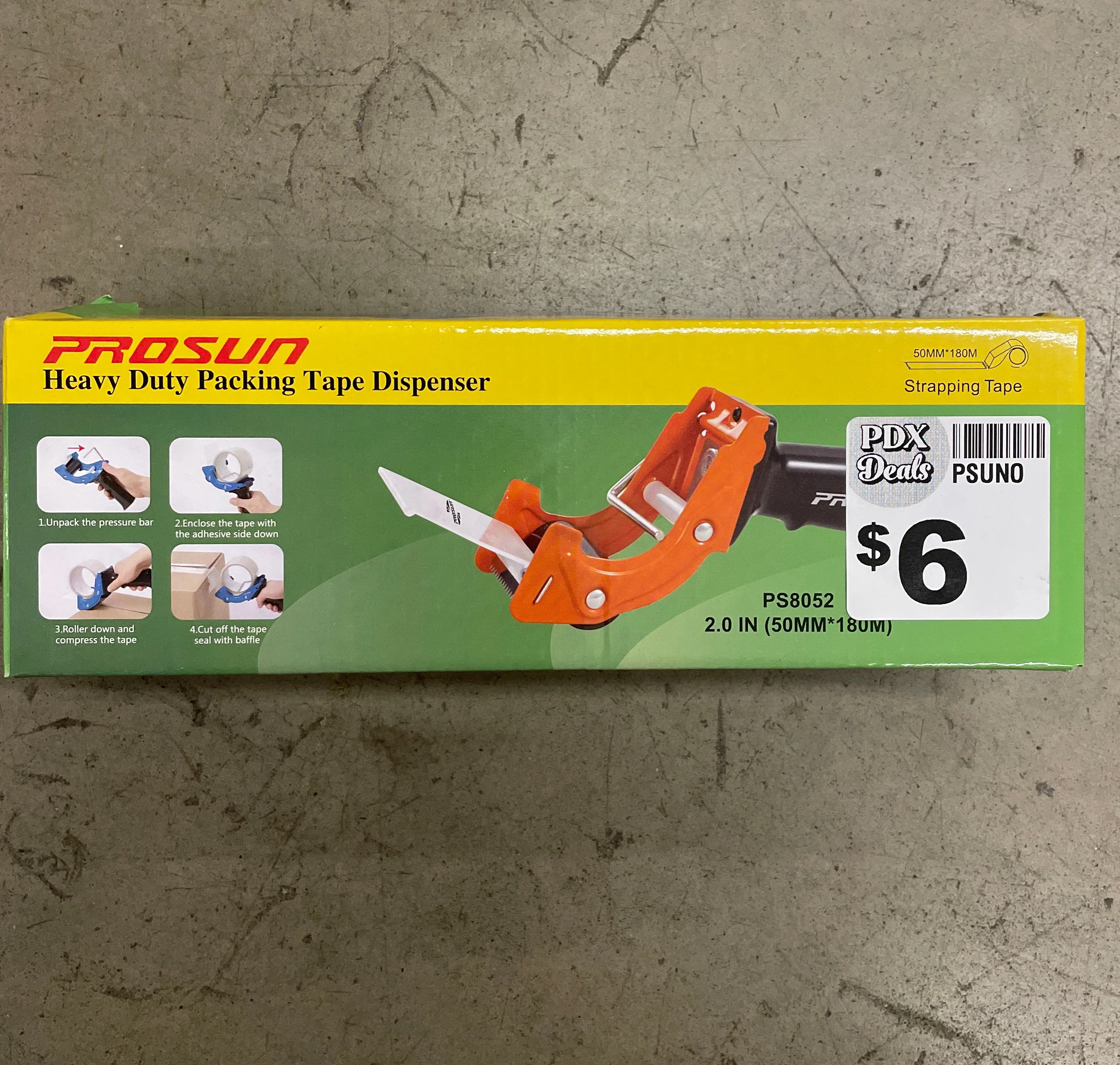 Fast Reload 2 Inch Tape Gun Dispenser Packing Packaging Sealing Cutter Orange - Image 2